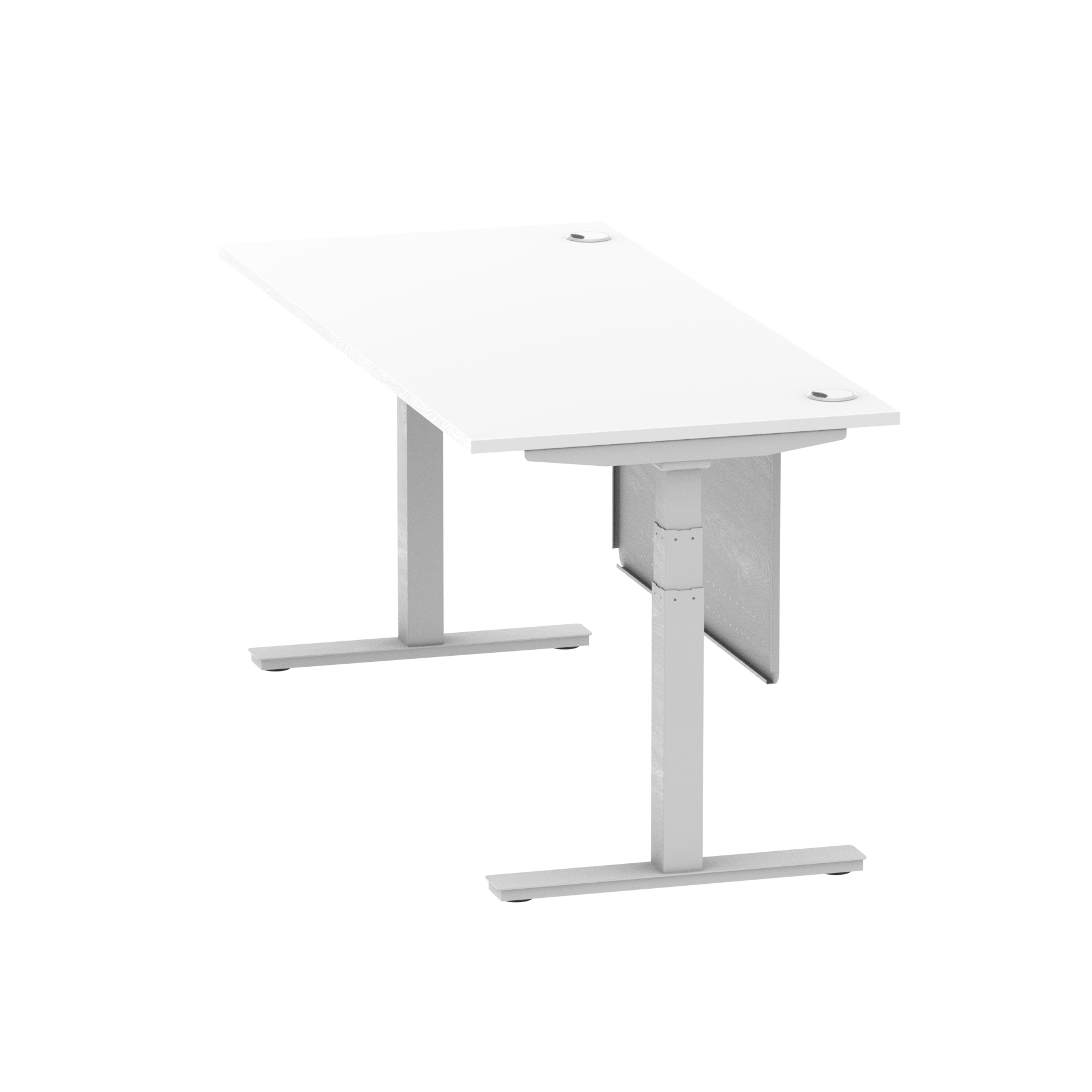 White / Silver Frame