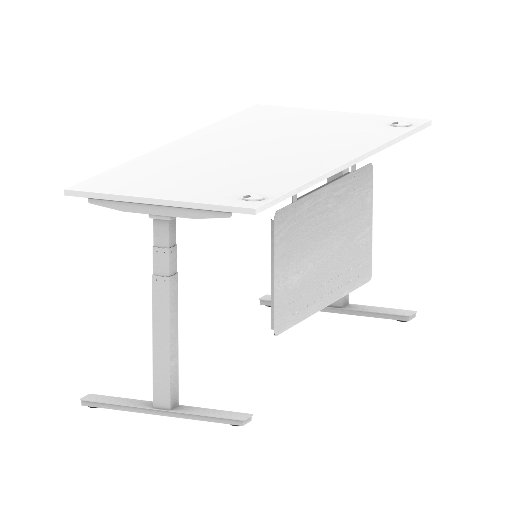 White / Silver Frame