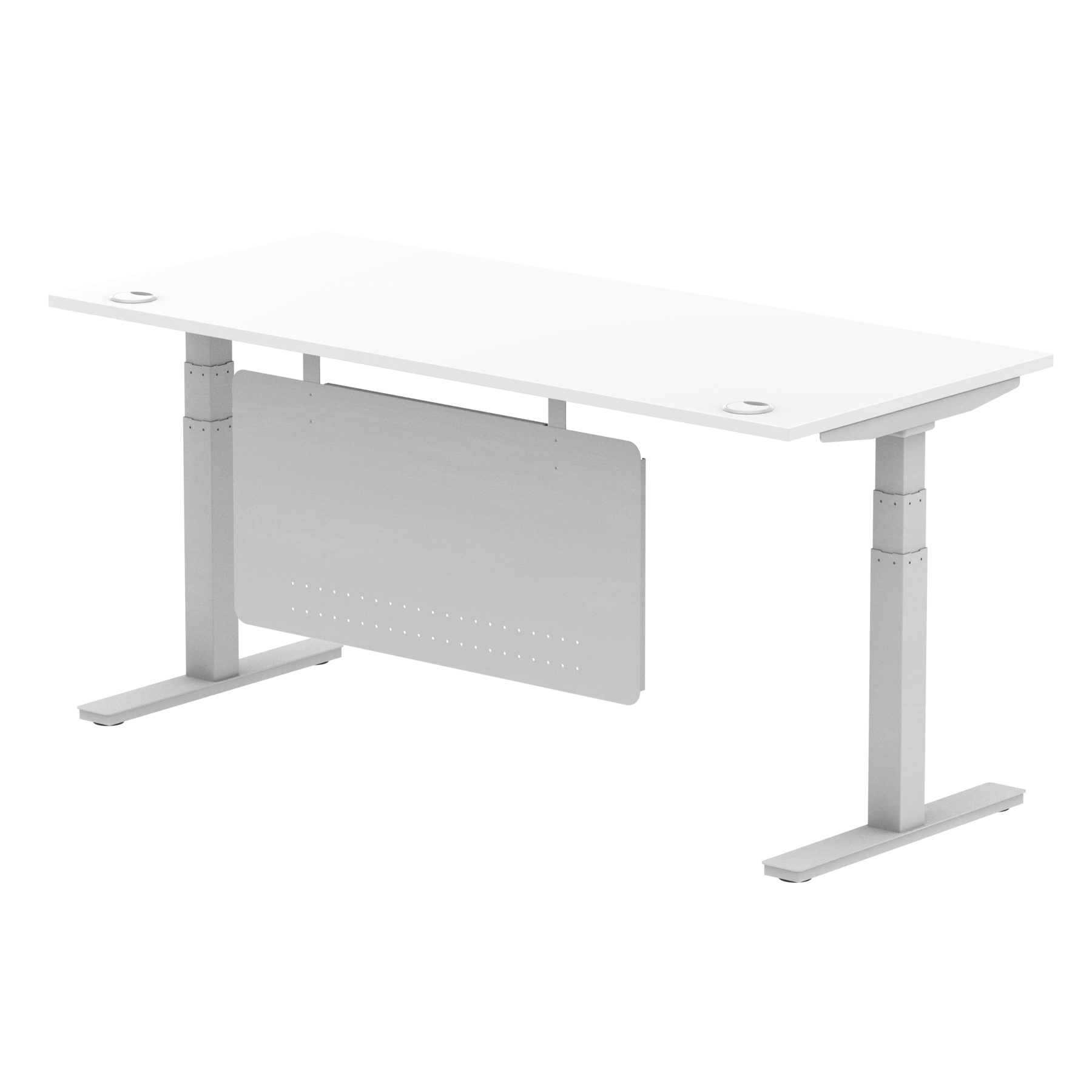 White / Silver Frame