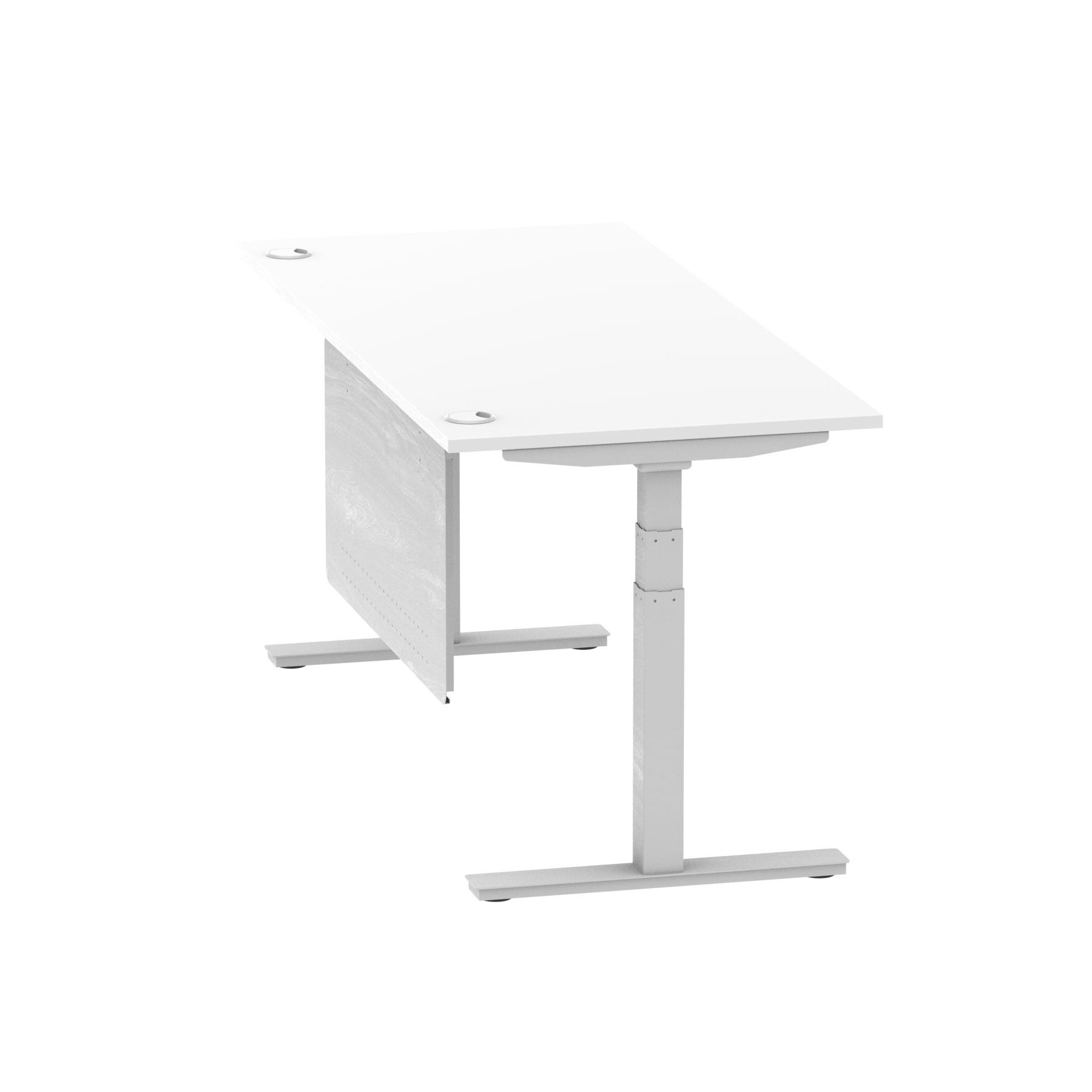 White / Silver Frame