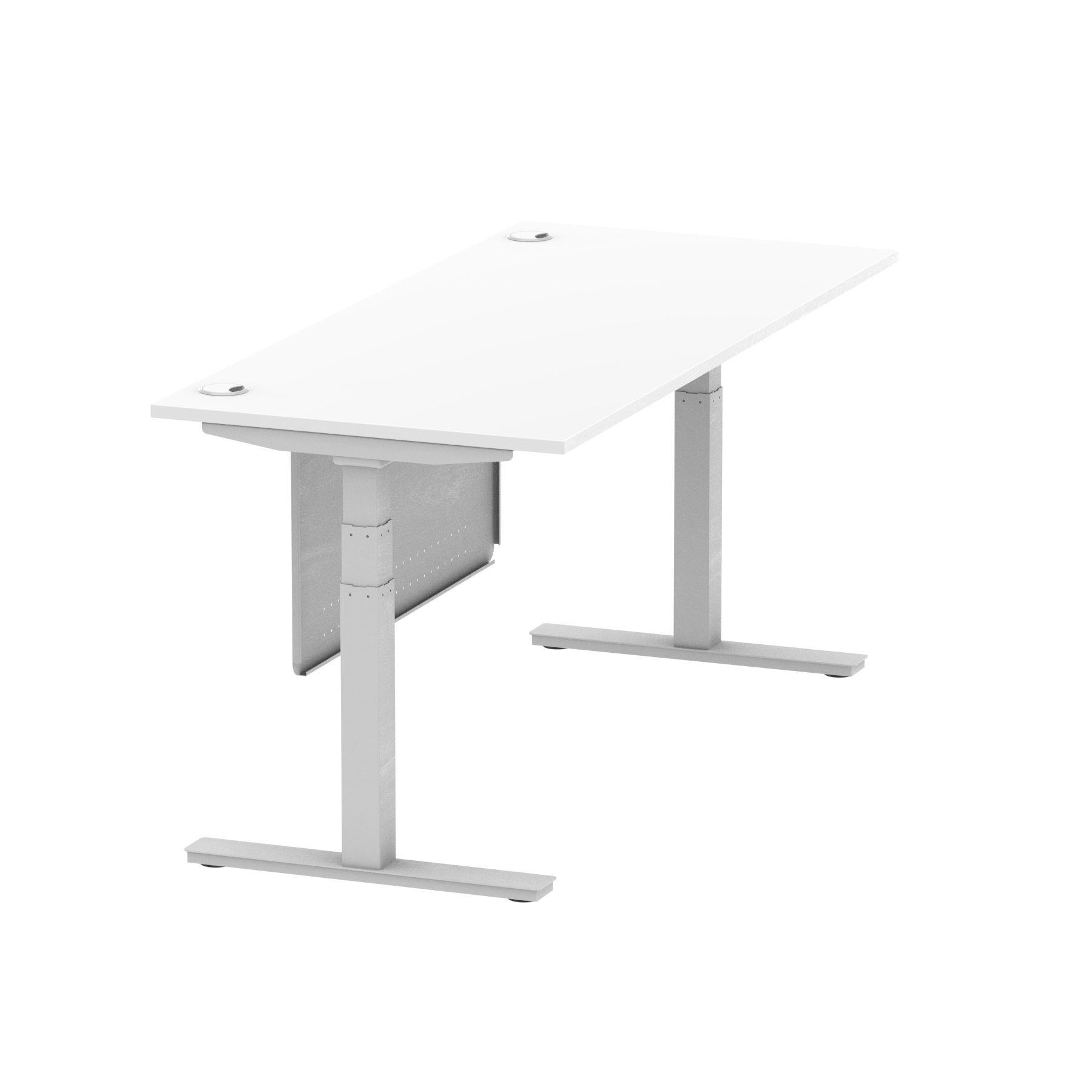 White / Silver Frame