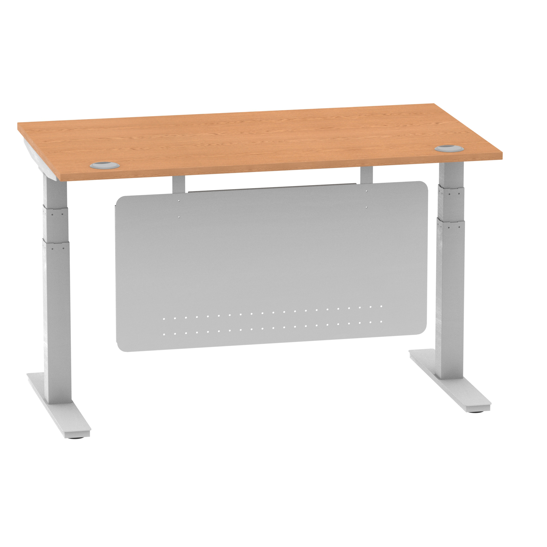 Oak / Silver Frame