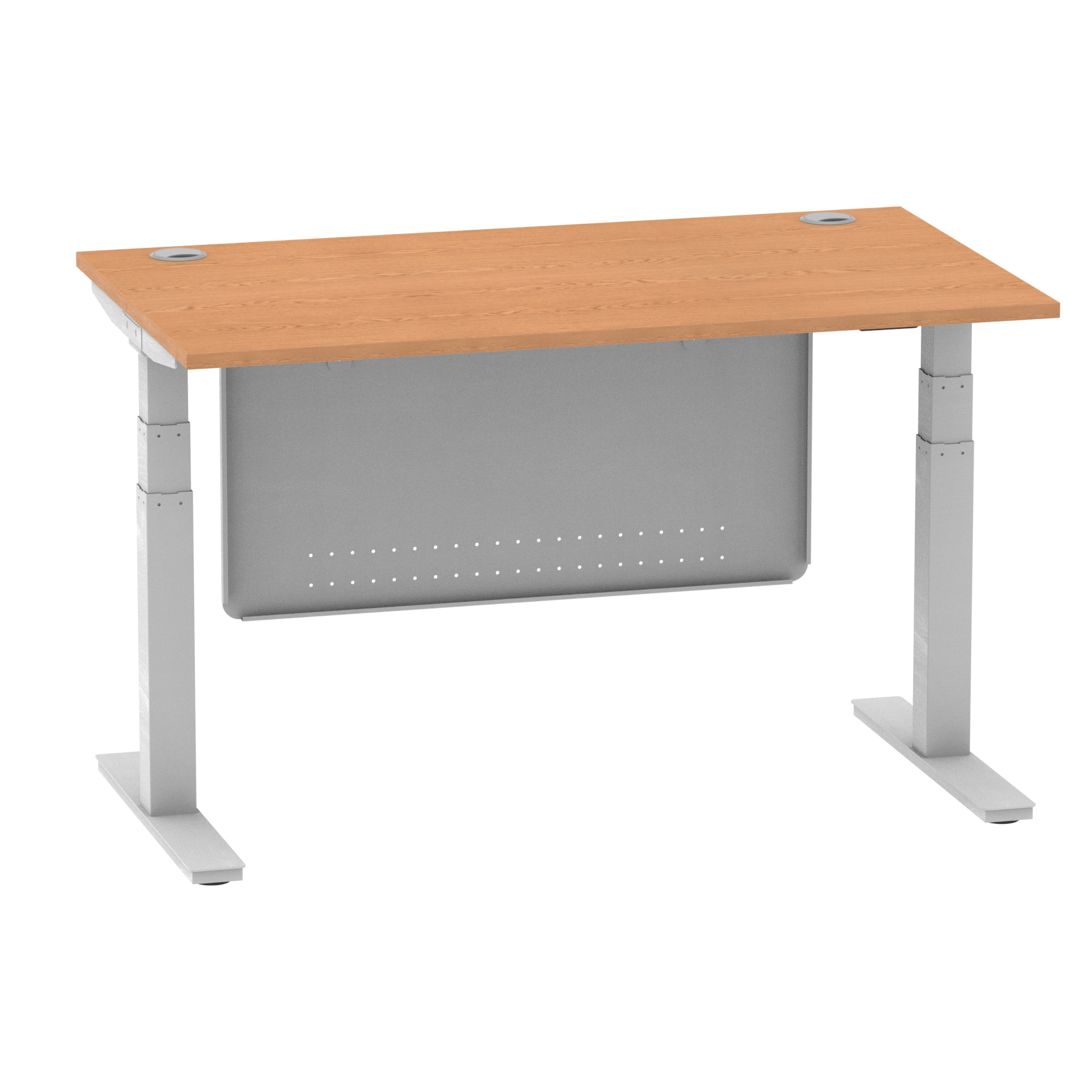 Oak / Silver Frame