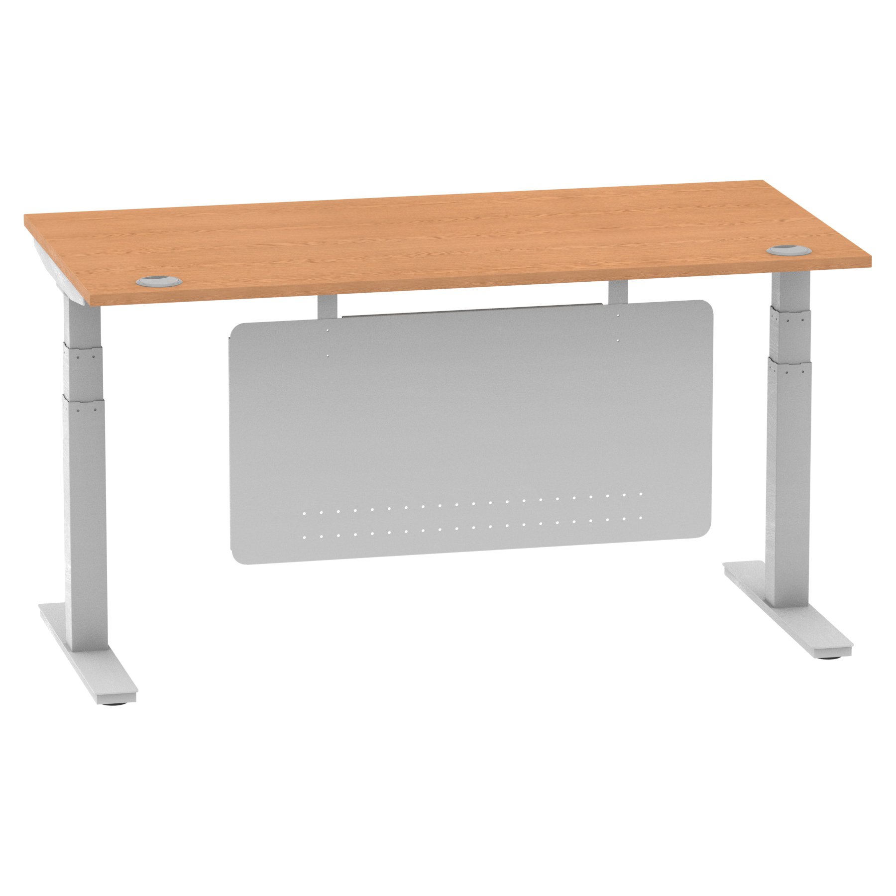 Oak / Silver Frame
