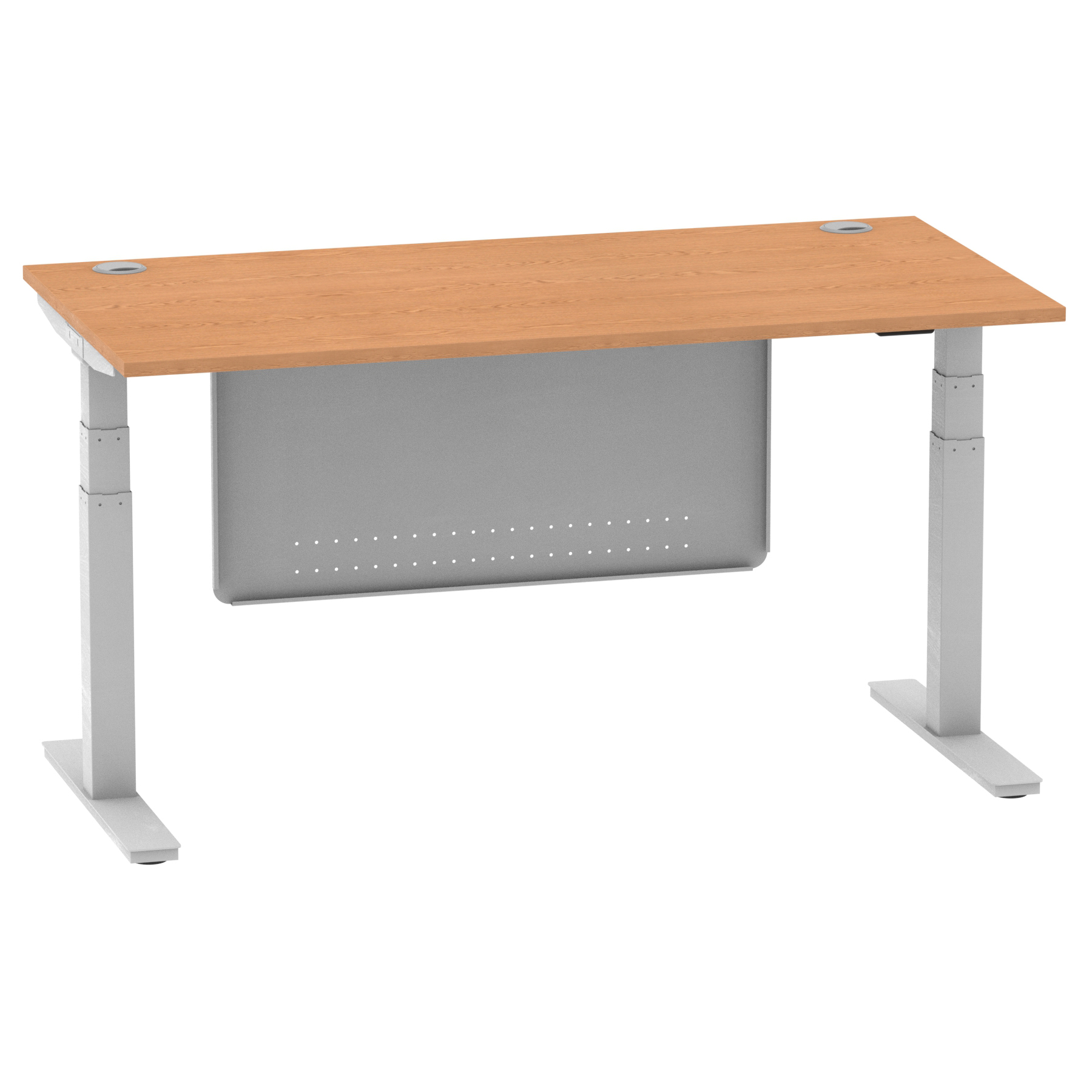 Oak / Silver Frame