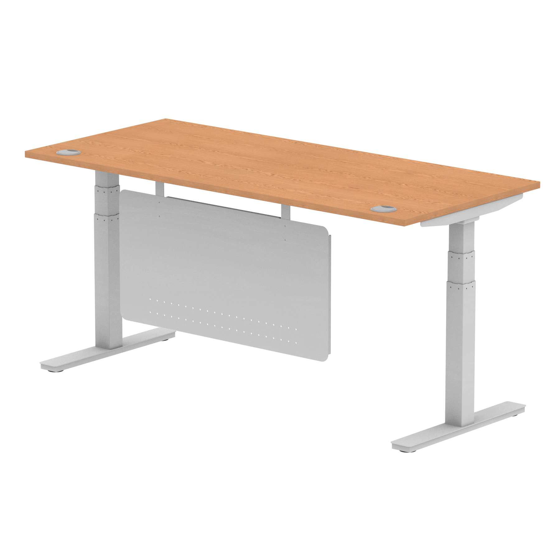 Oak / Silver Frame