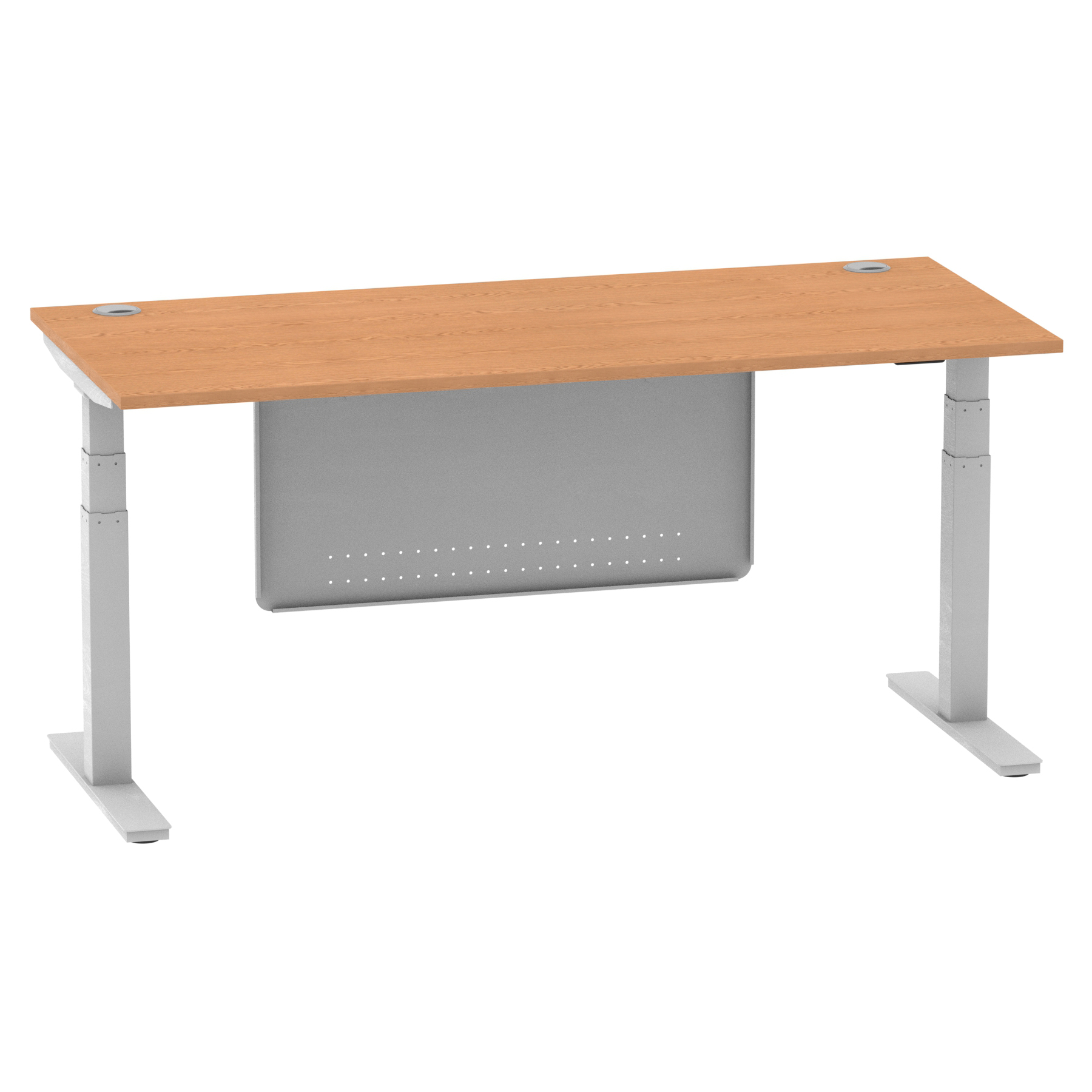 Oak / Silver Frame