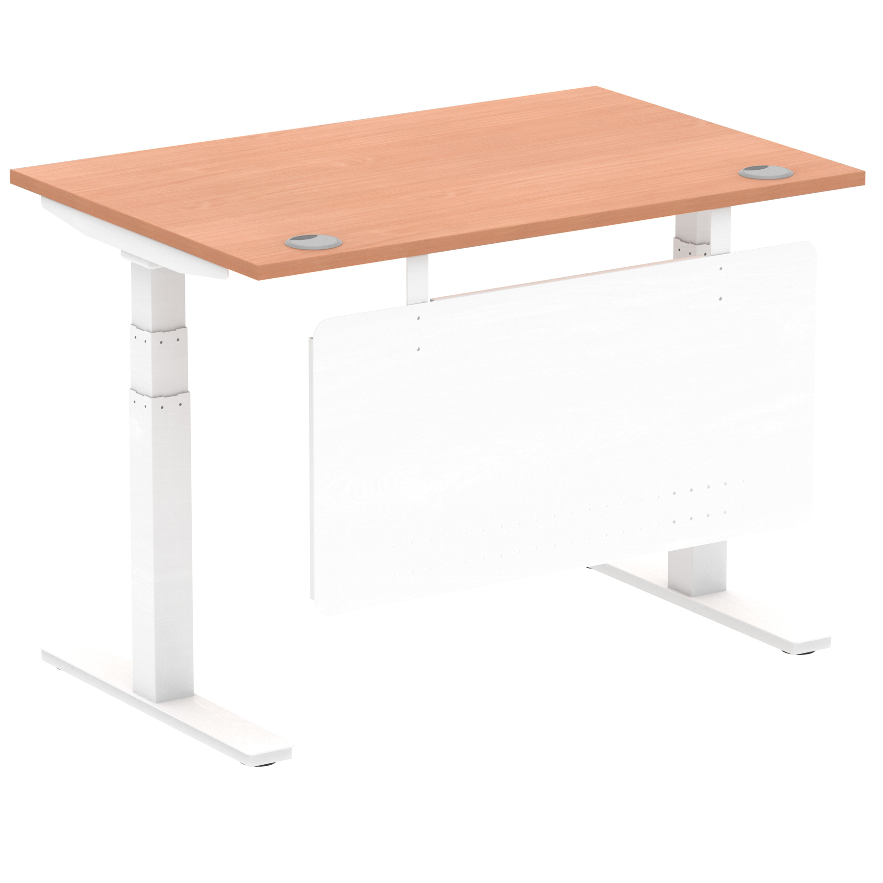 Beech / White Frame