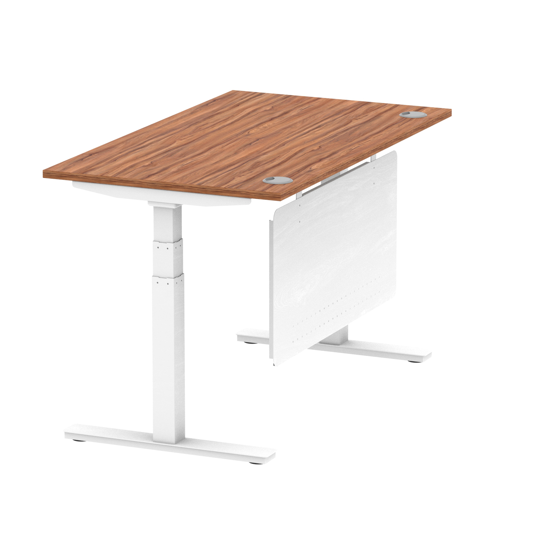Walnut / White Frame
