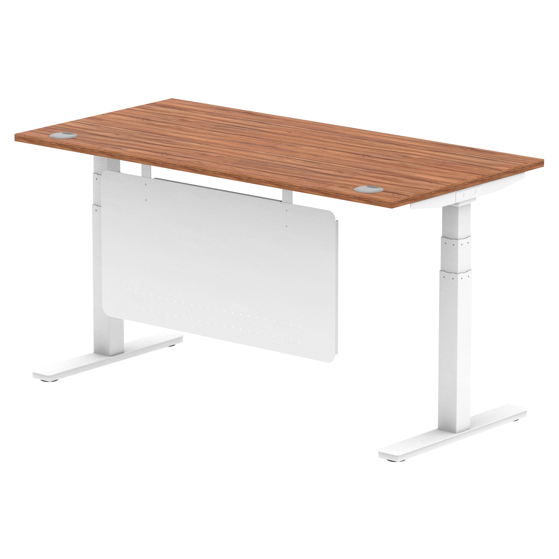Walnut / White Frame