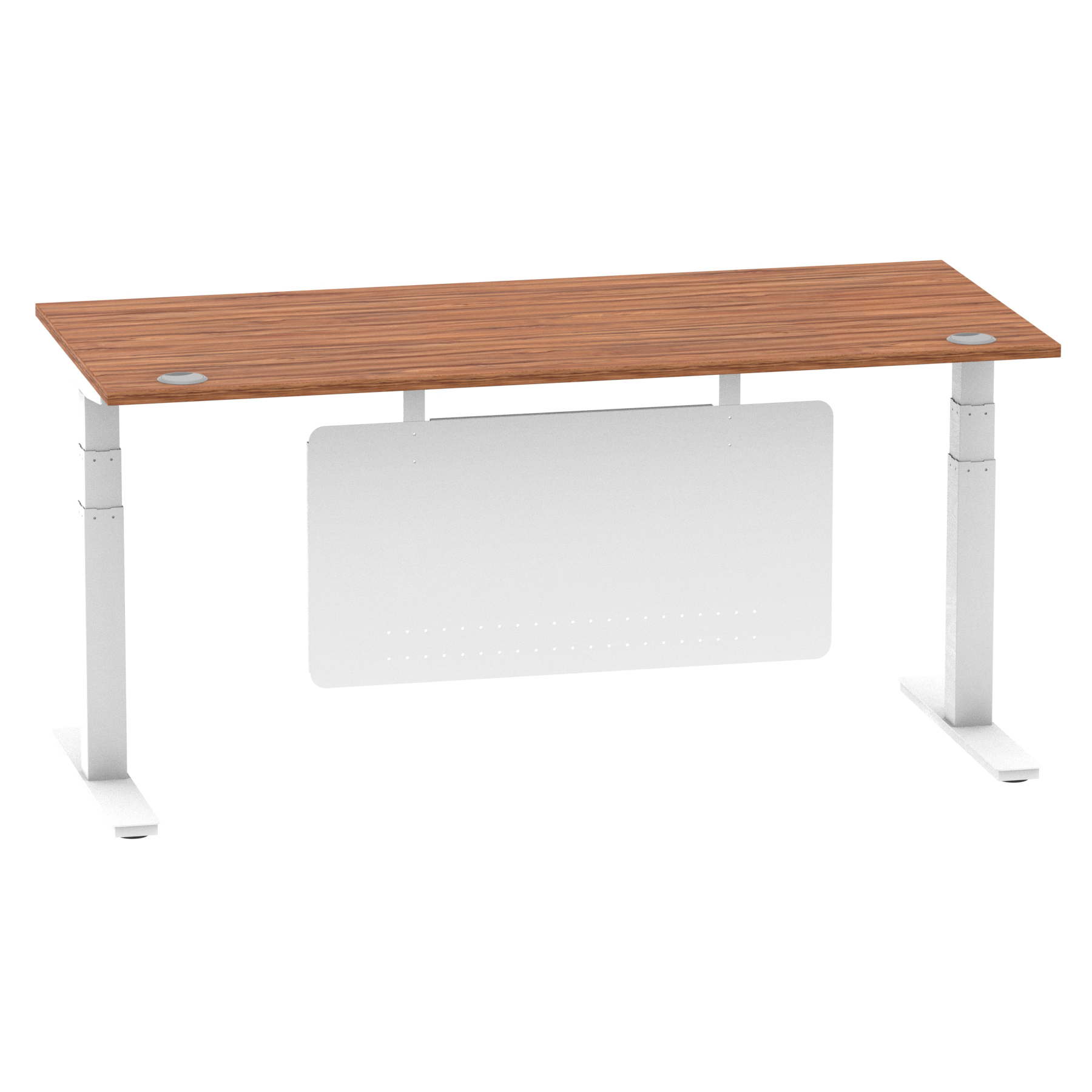 Walnut / White Frame