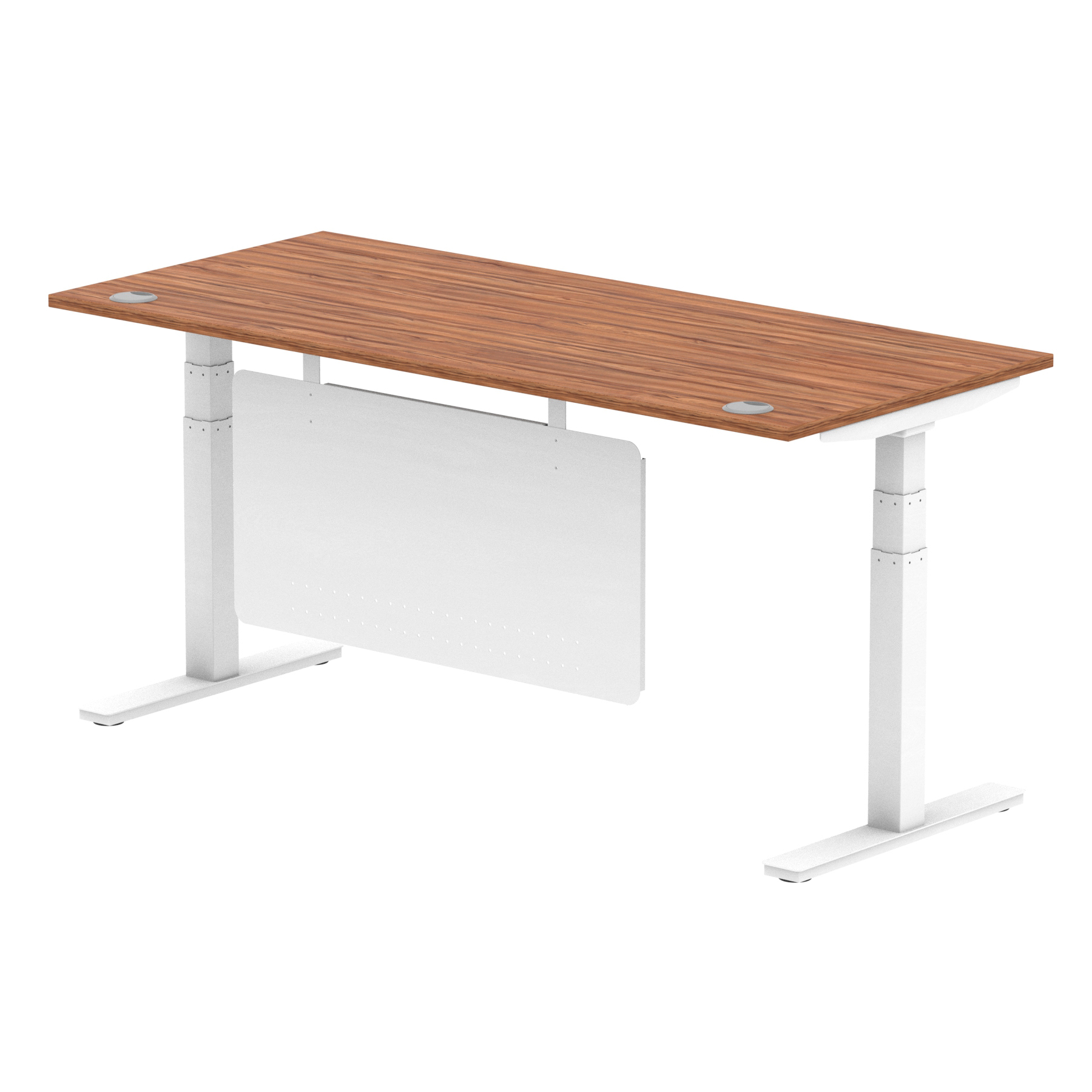Walnut / White Frame