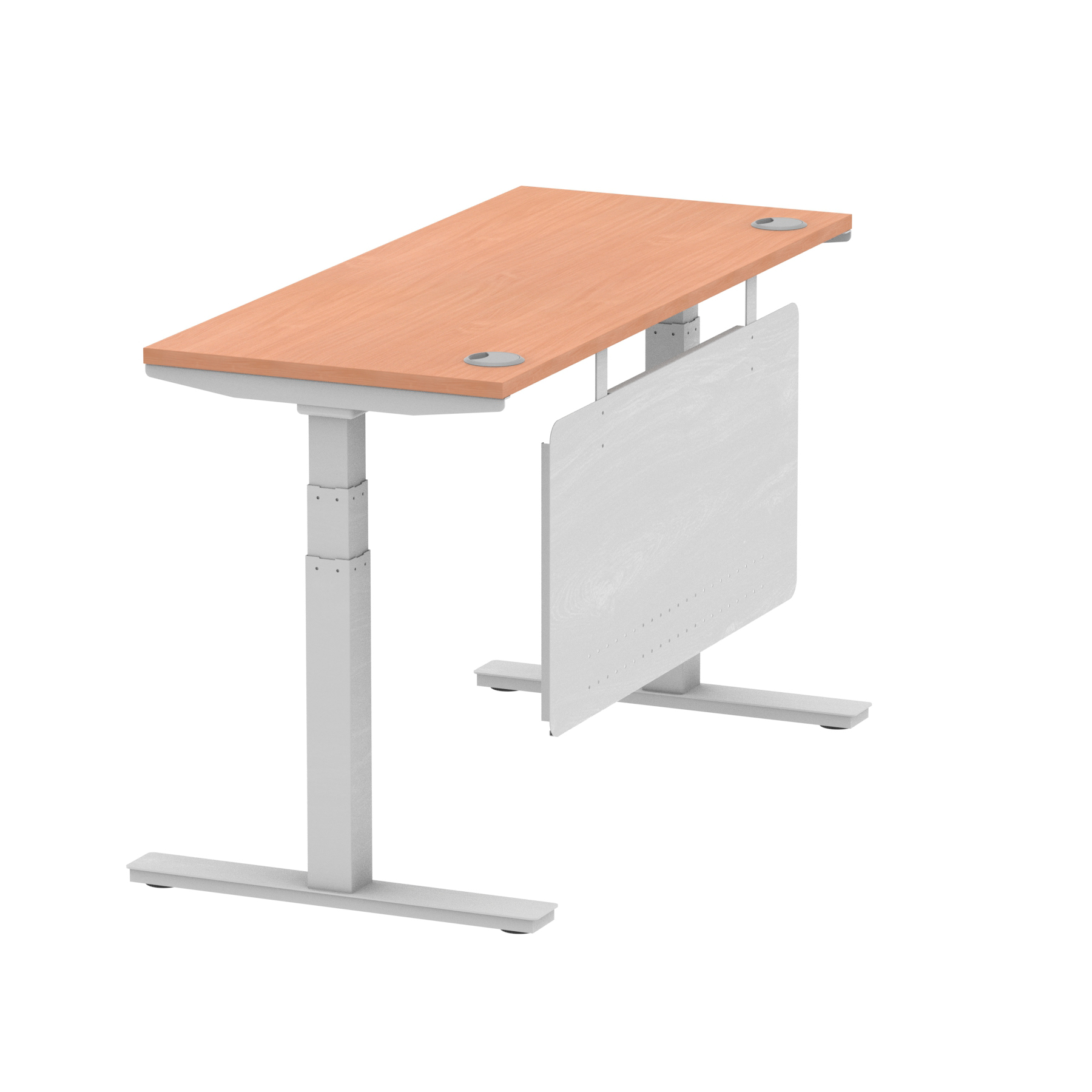 Beech / Silver Frame