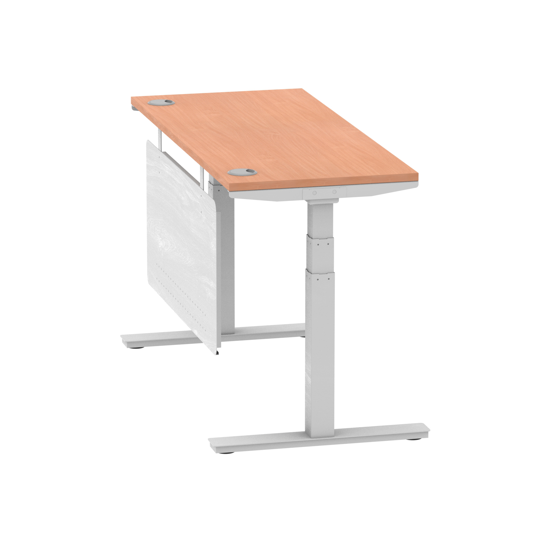 Beech / Silver Frame