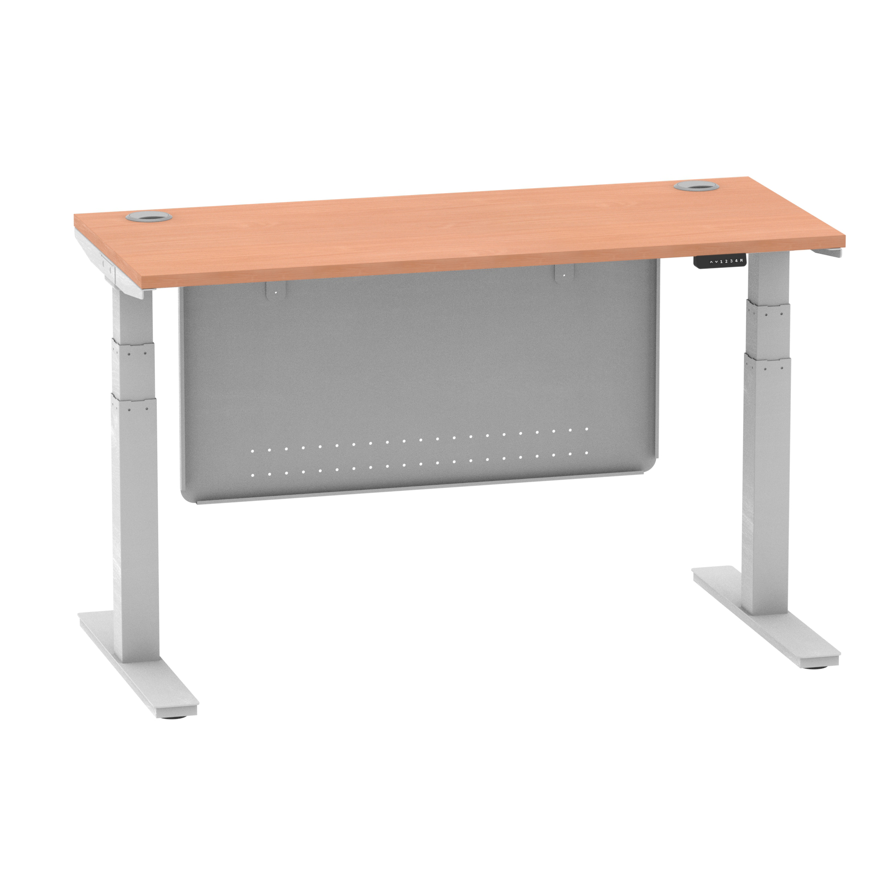 Beech / Silver Frame