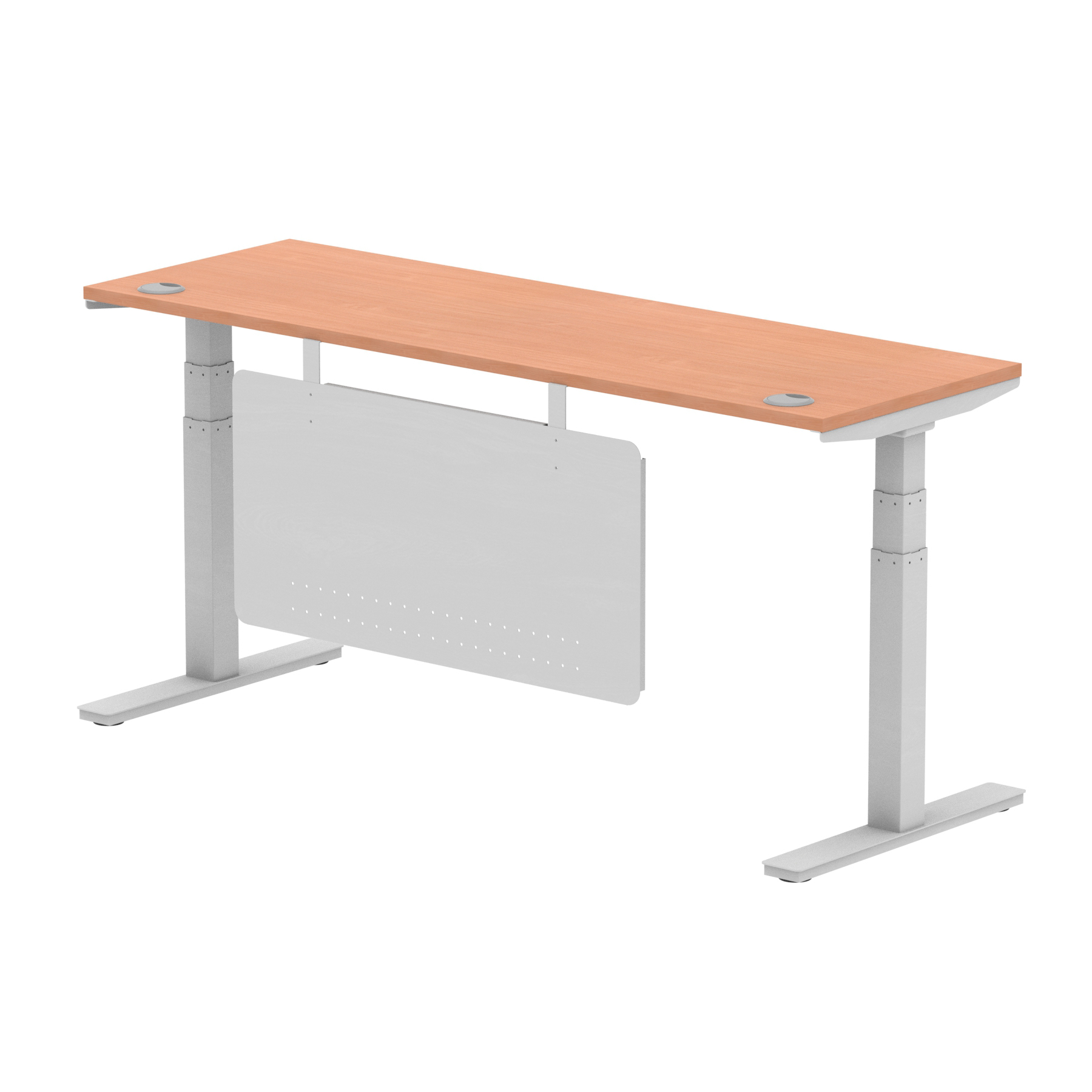 Beech / Silver Frame