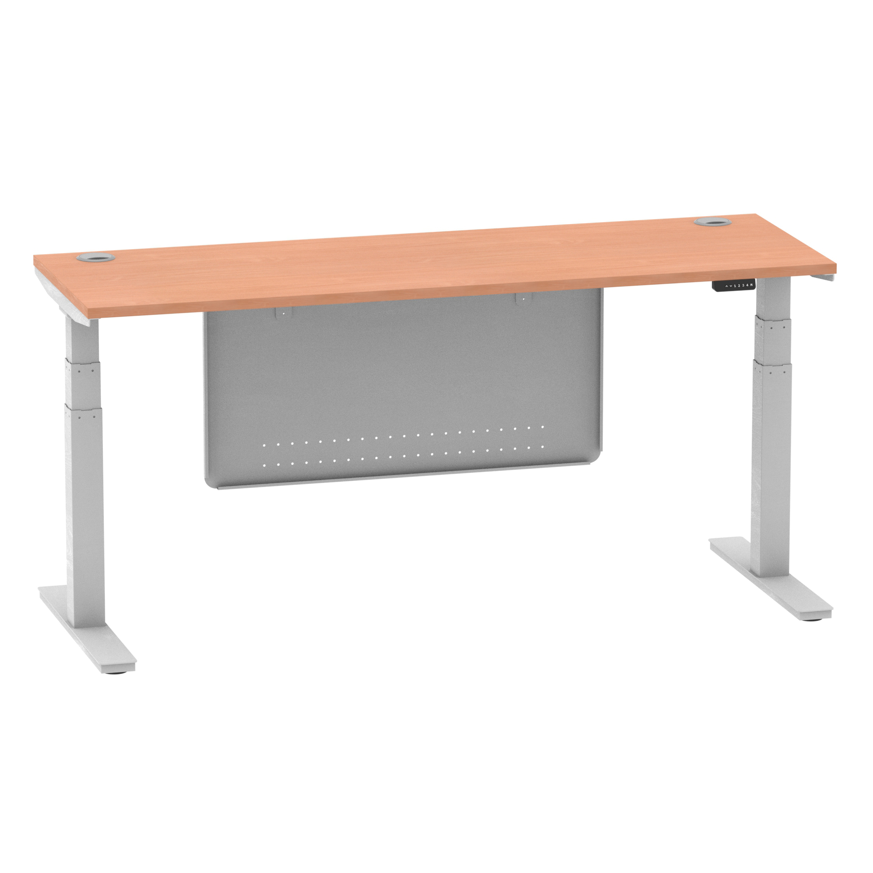 Beech / Silver Frame