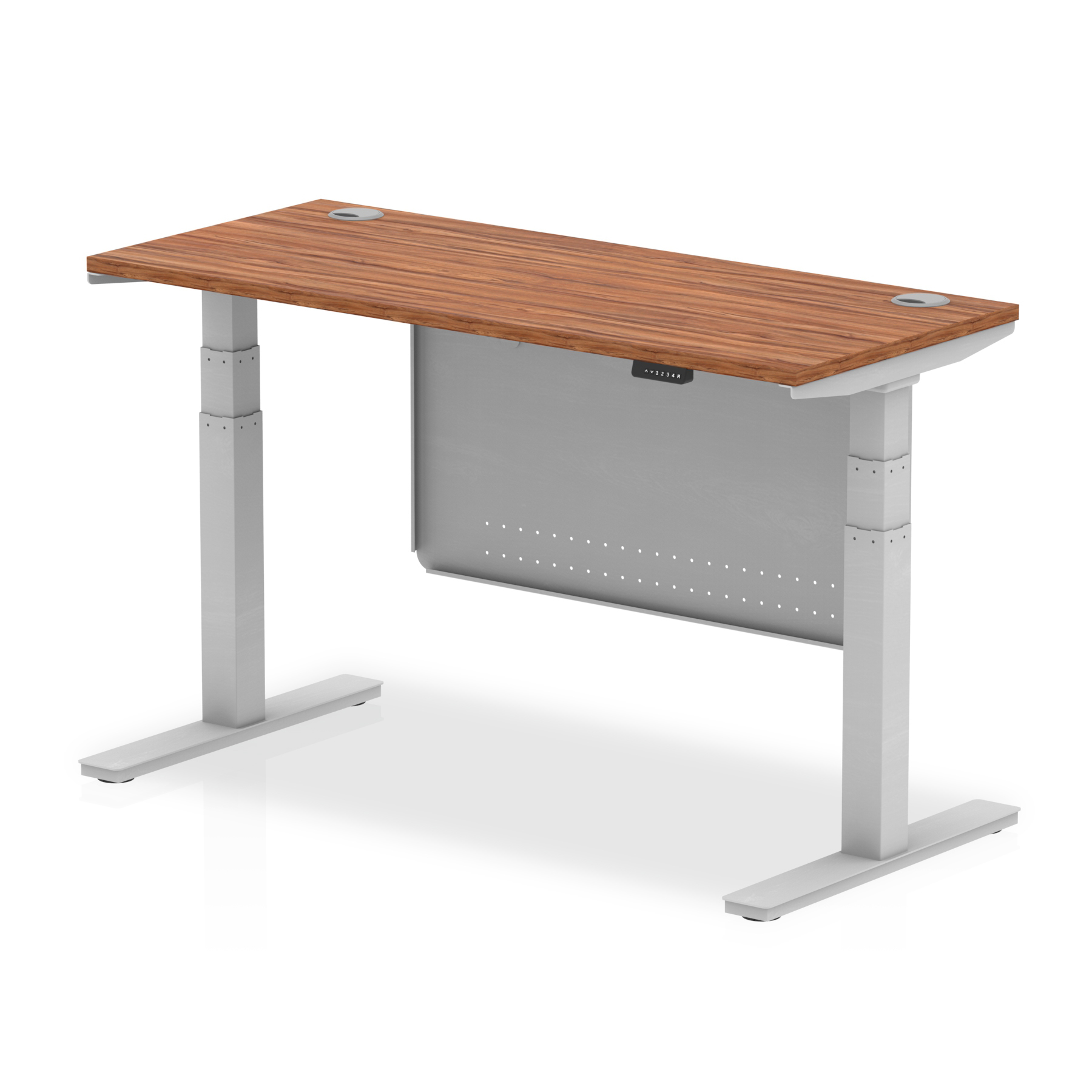 Walnut / Silver Frame