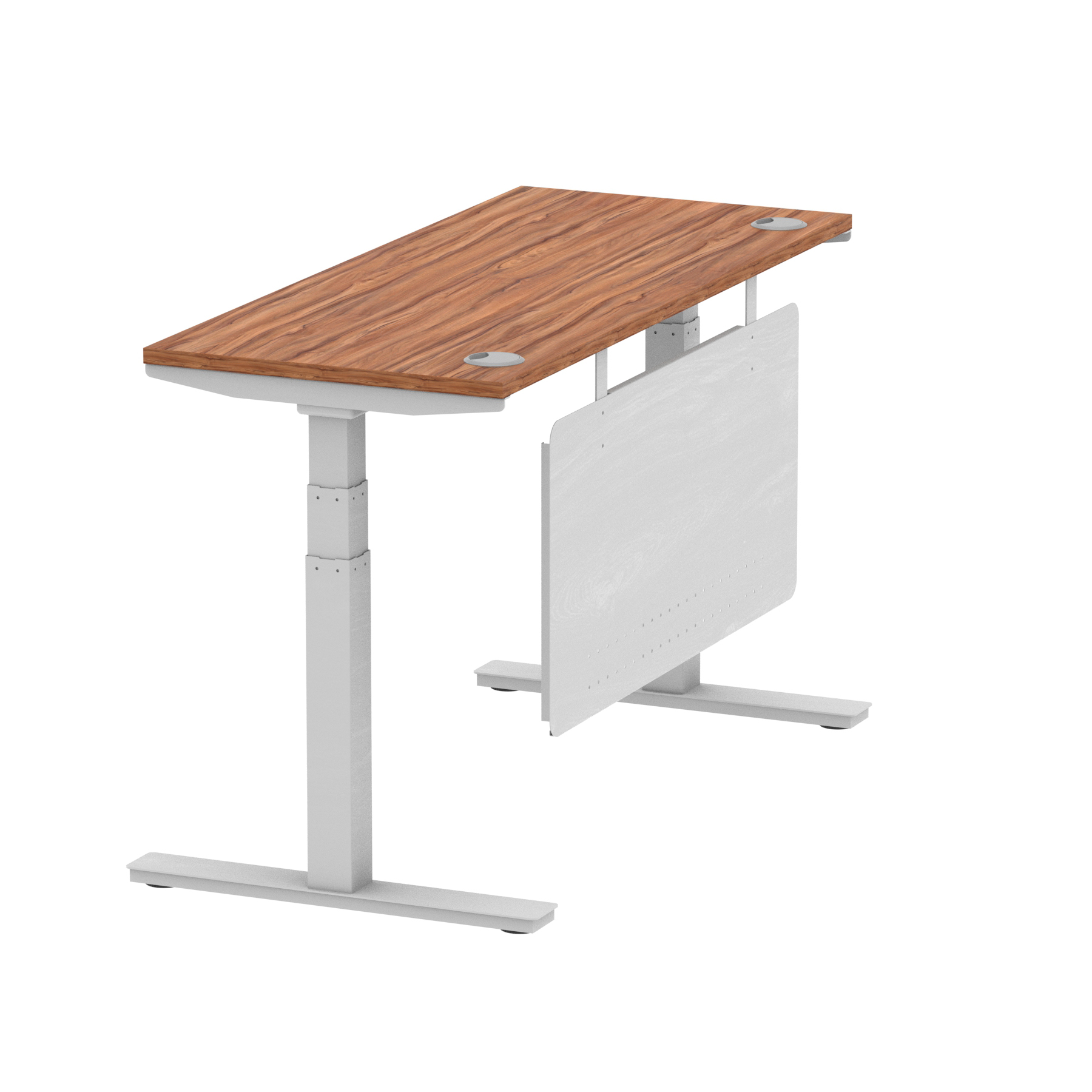 Walnut / Silver Frame