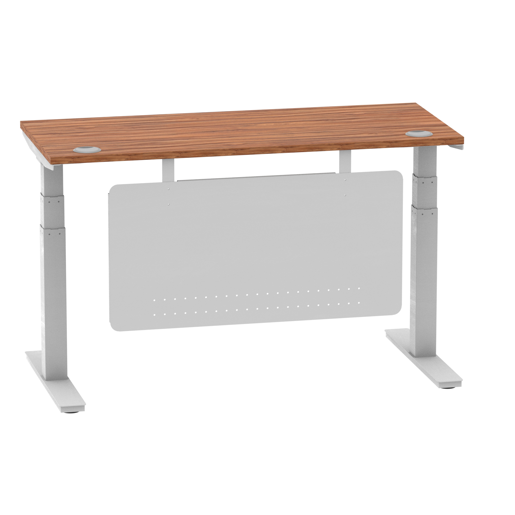Walnut / Silver Frame