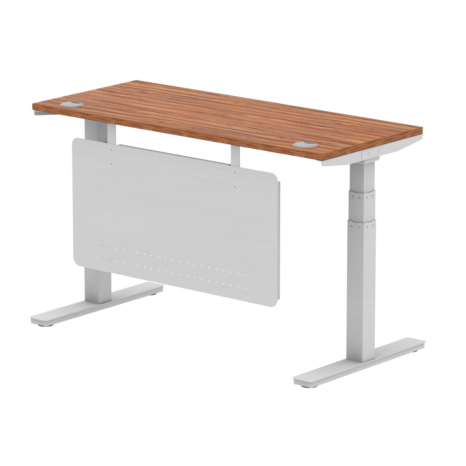 Walnut / Silver Frame
