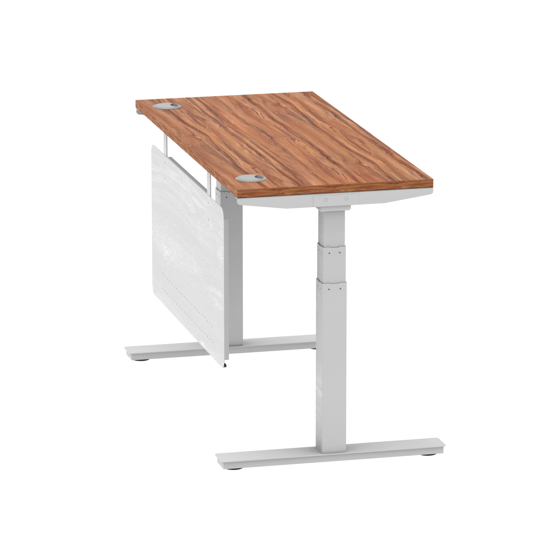 Walnut / Silver Frame
