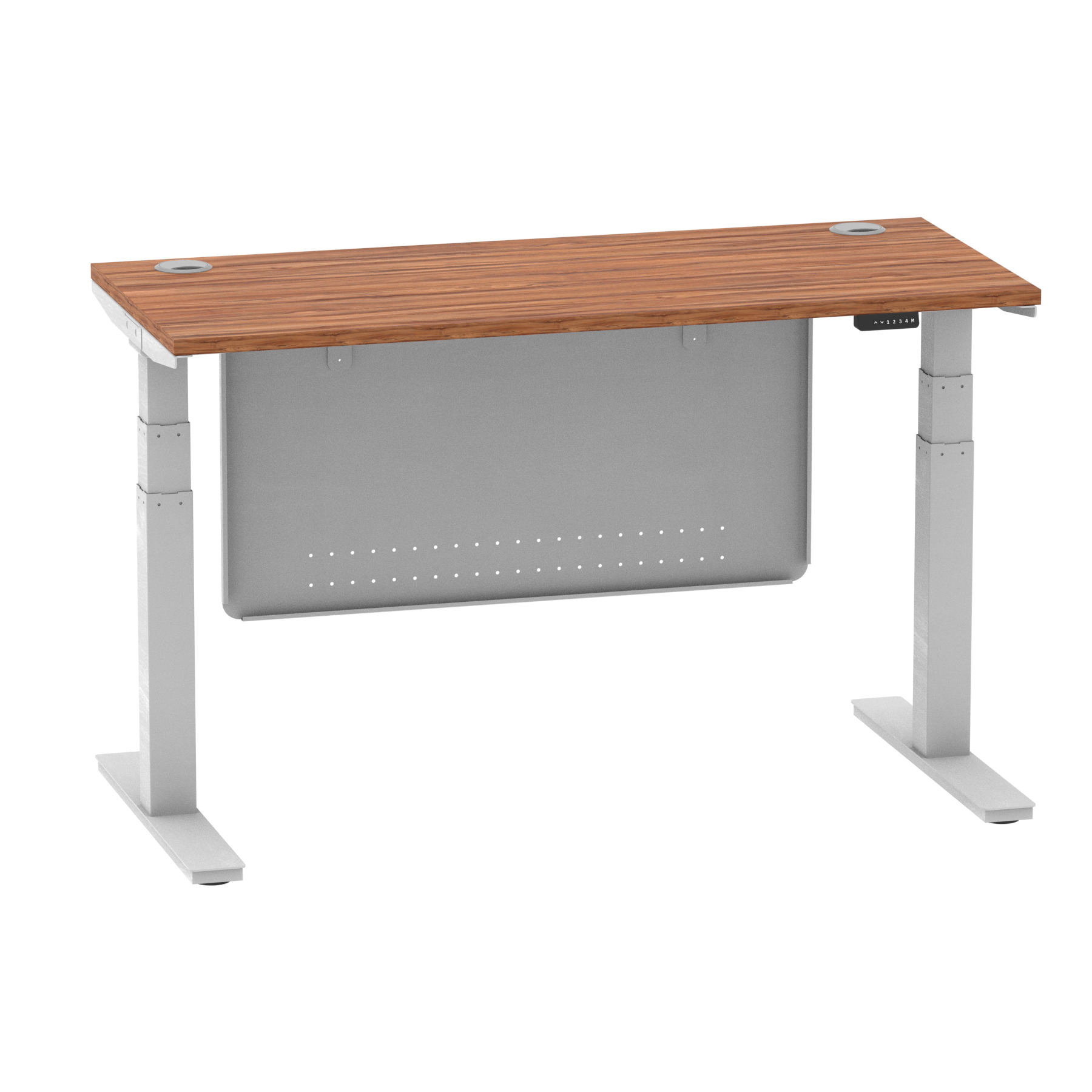 Walnut / Silver Frame