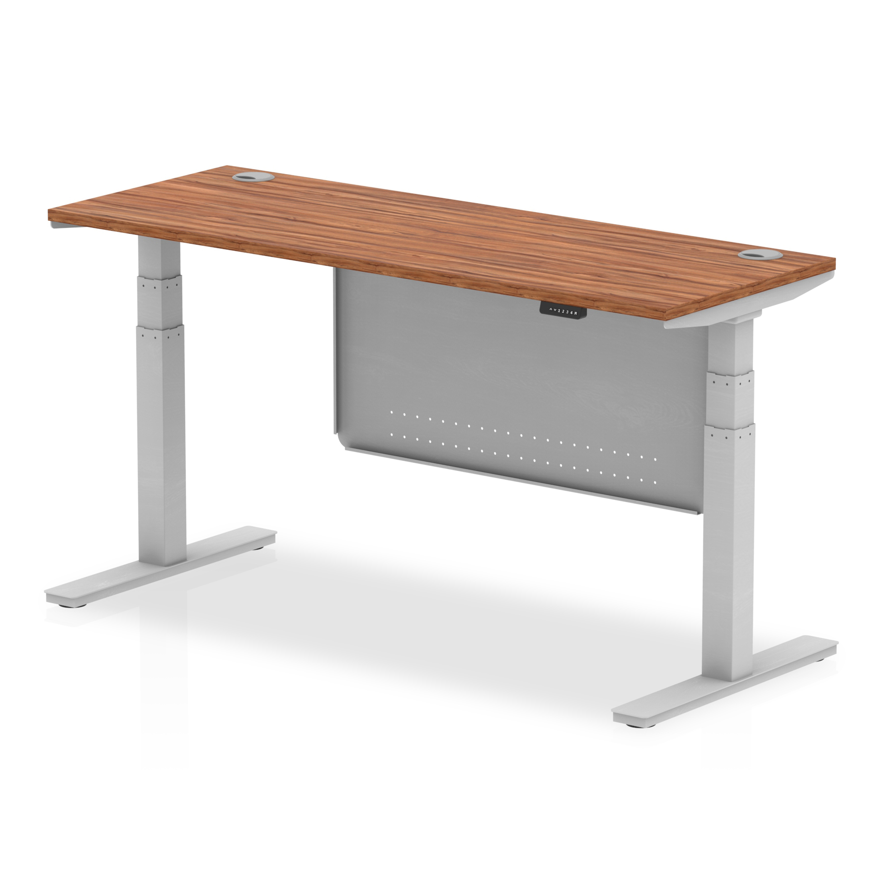 Walnut / Silver Frame