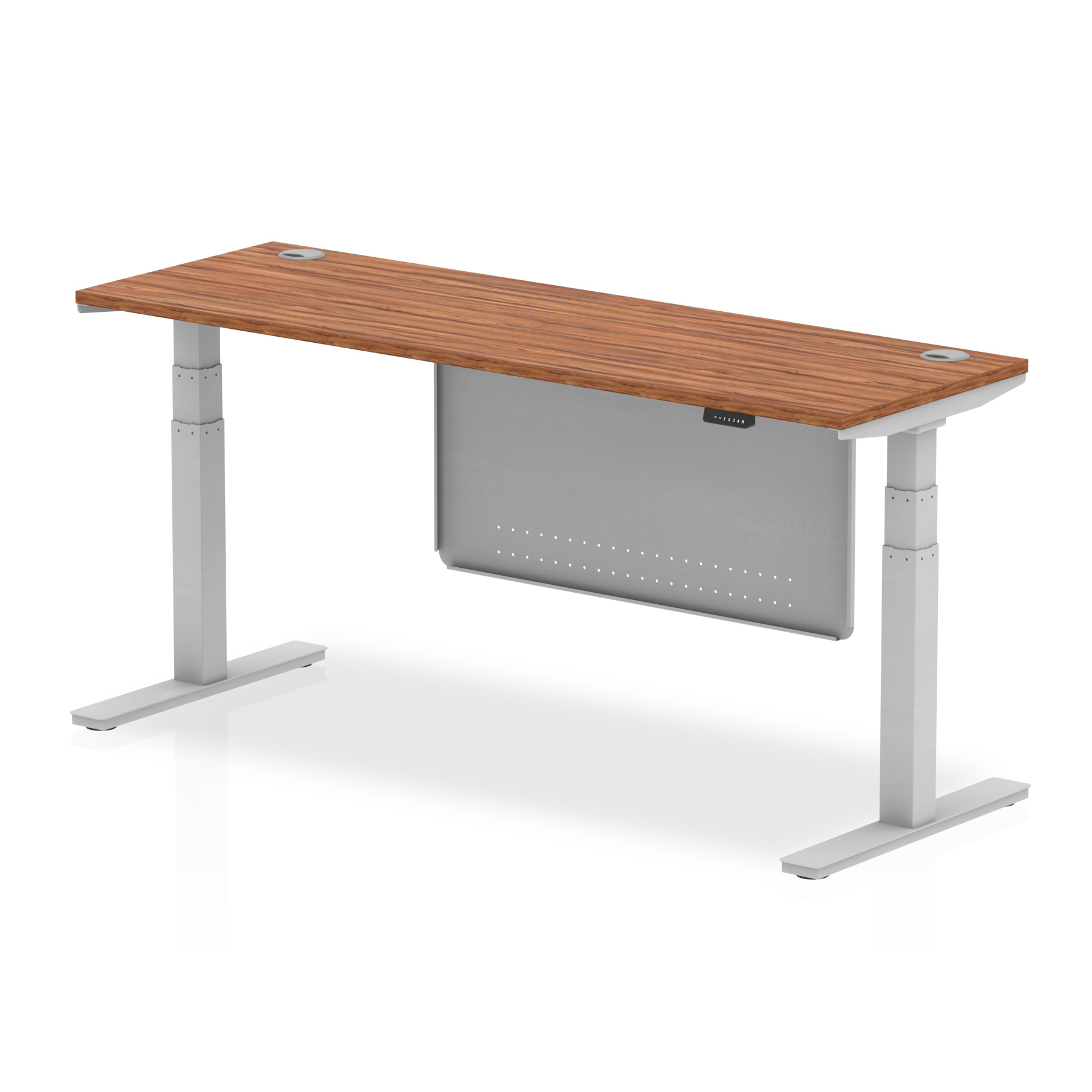Walnut / Silver Frame