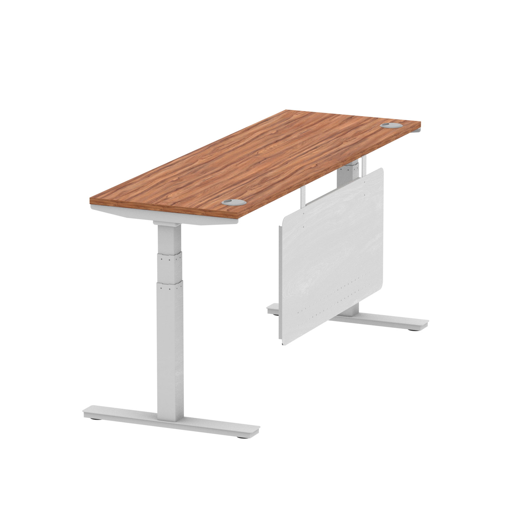 Walnut / Silver Frame