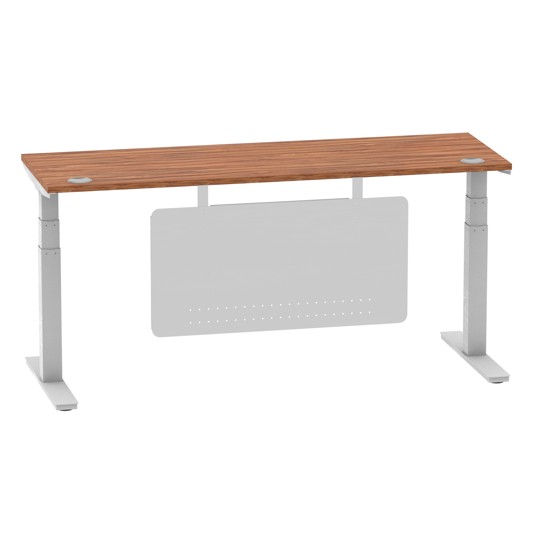 Walnut / Silver Frame