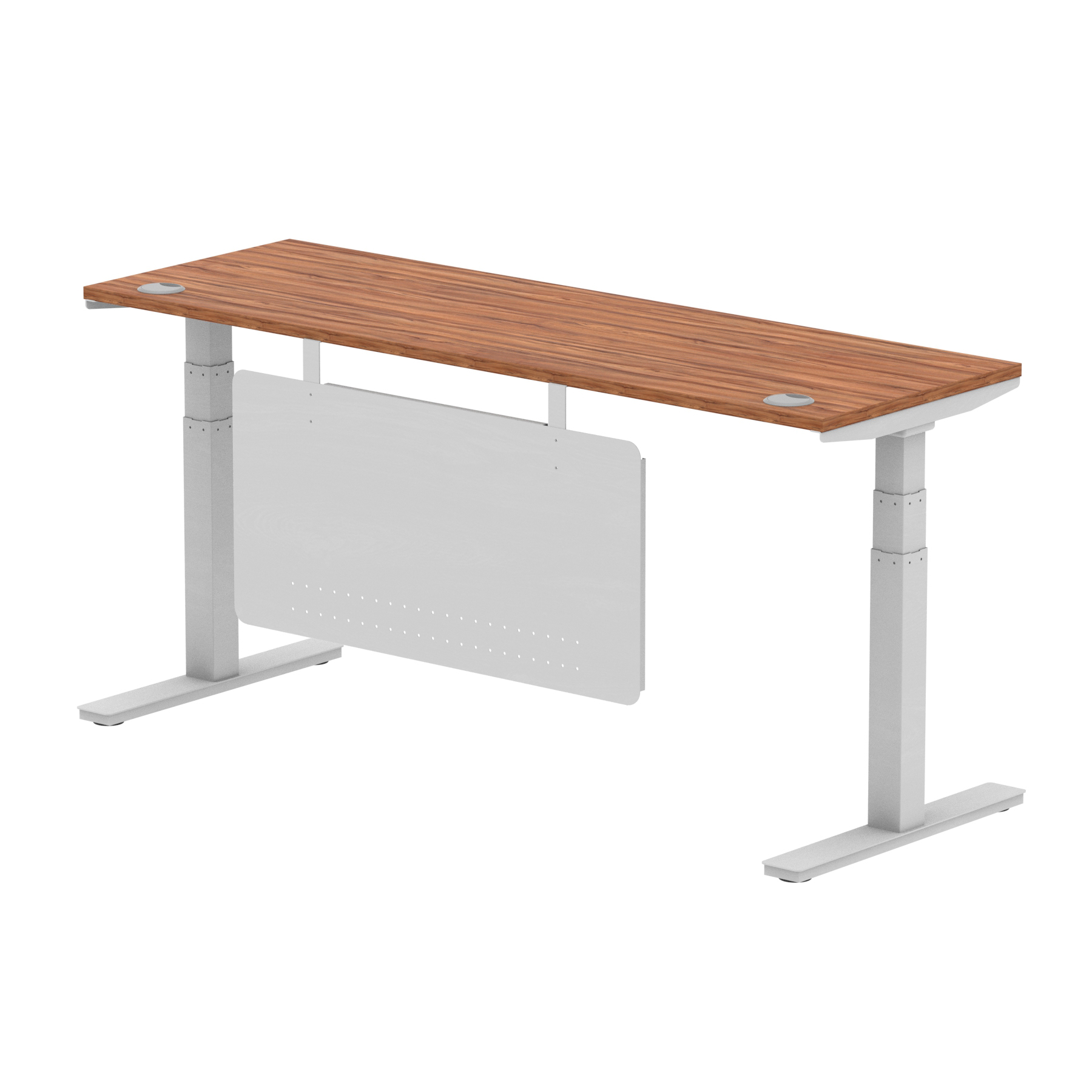 Walnut / Silver Frame