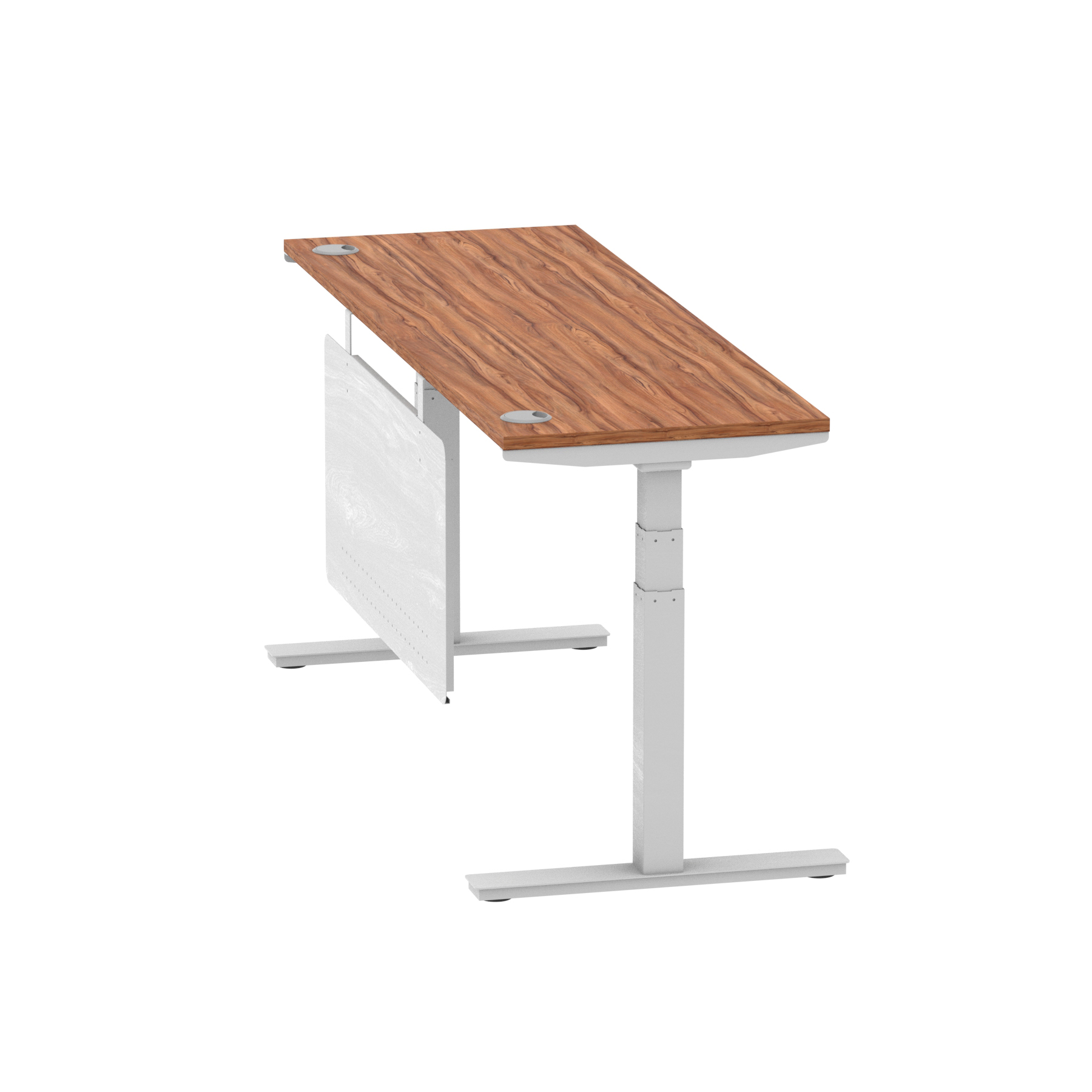 Walnut / Silver Frame