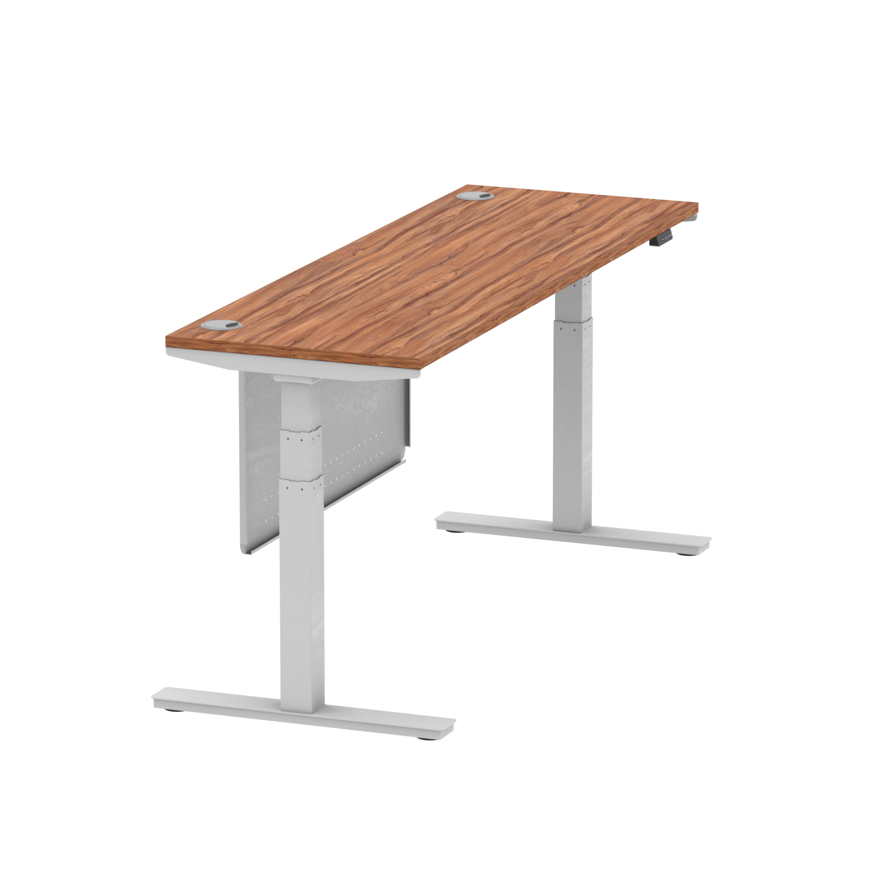 Walnut / Silver Frame