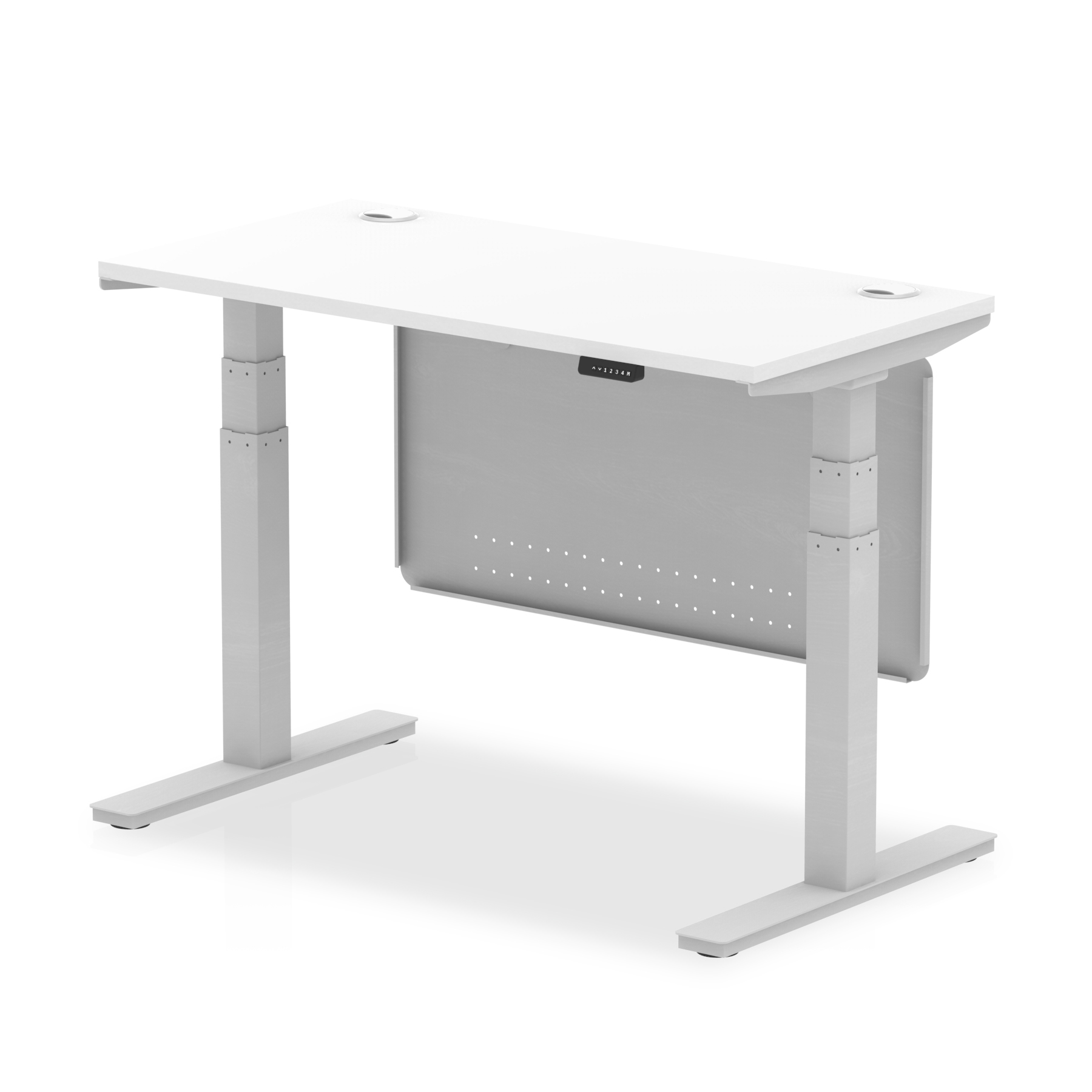 White / Silver Frame
