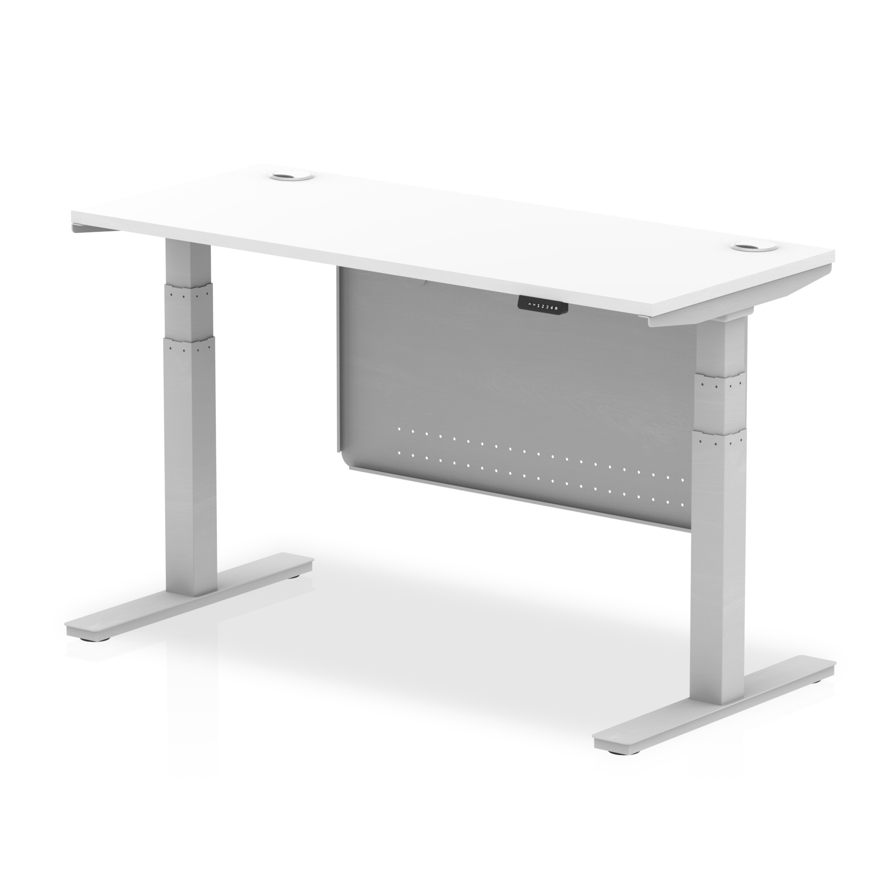 White / Silver Frame