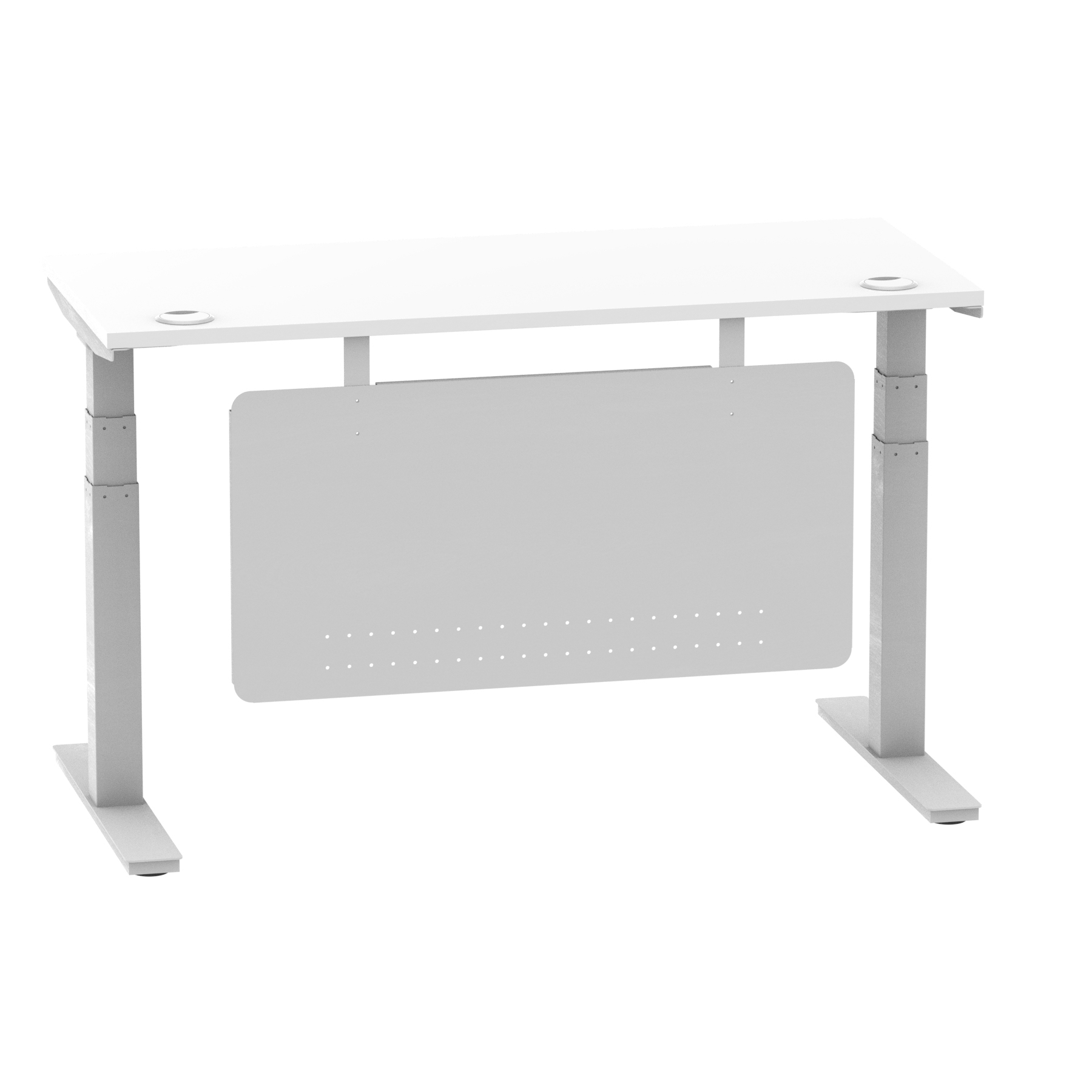 White / Silver Frame