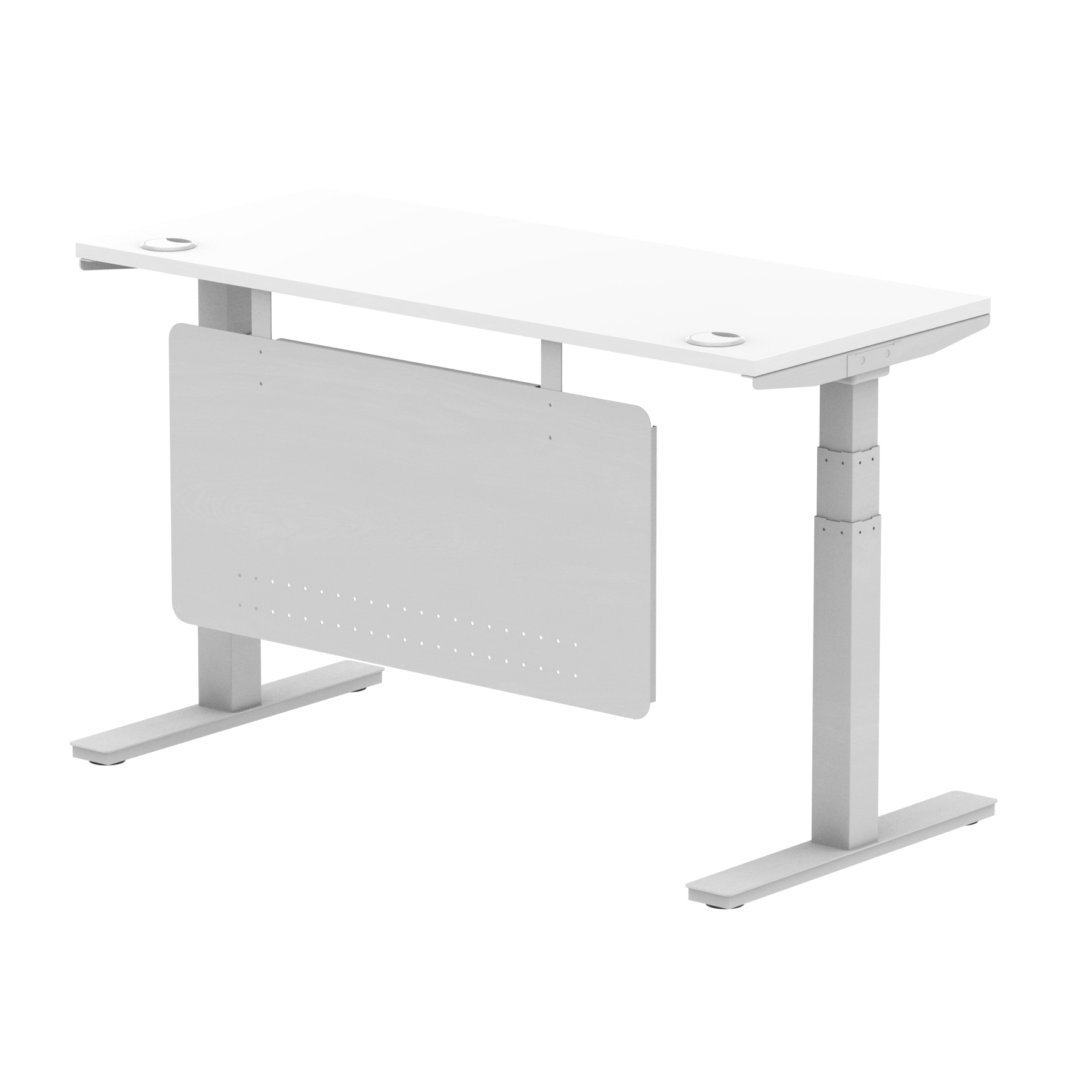 White / Silver Frame