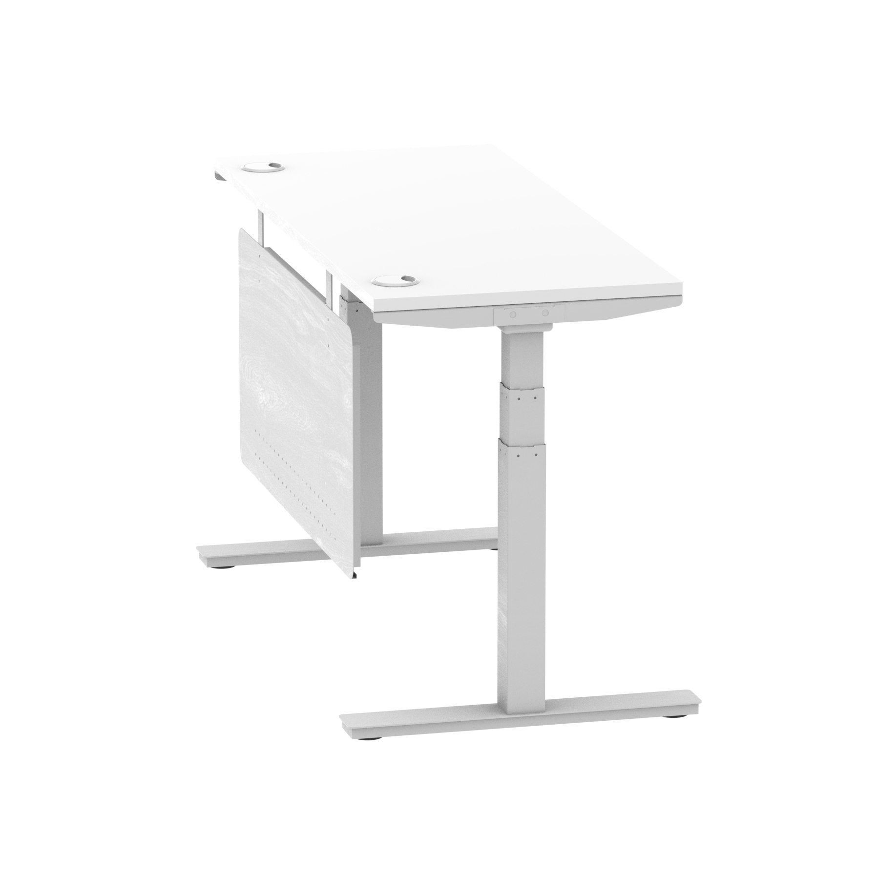 White / Silver Frame