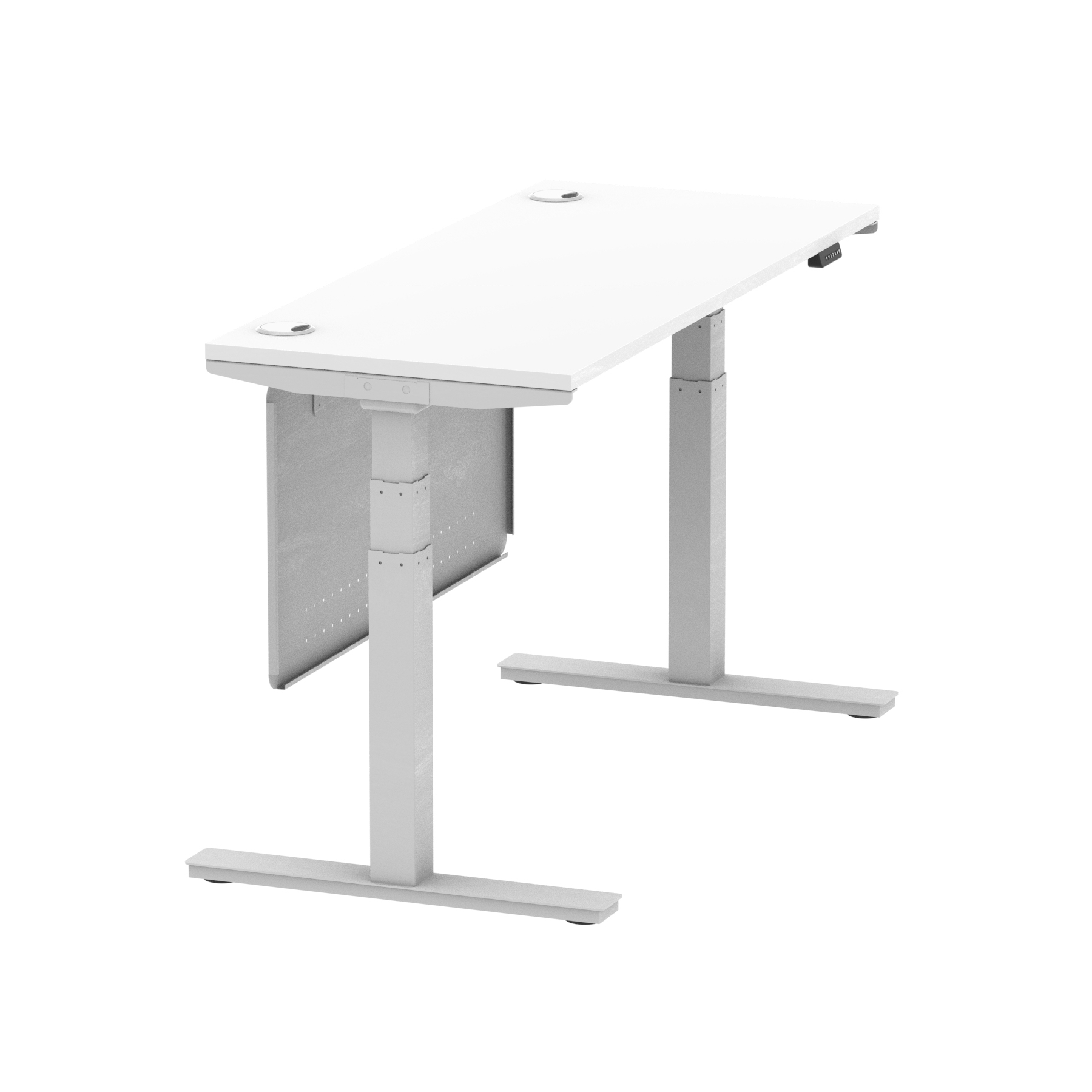 White / Silver Frame