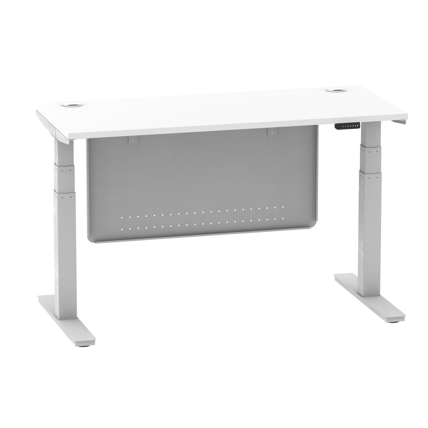 White / Silver Frame