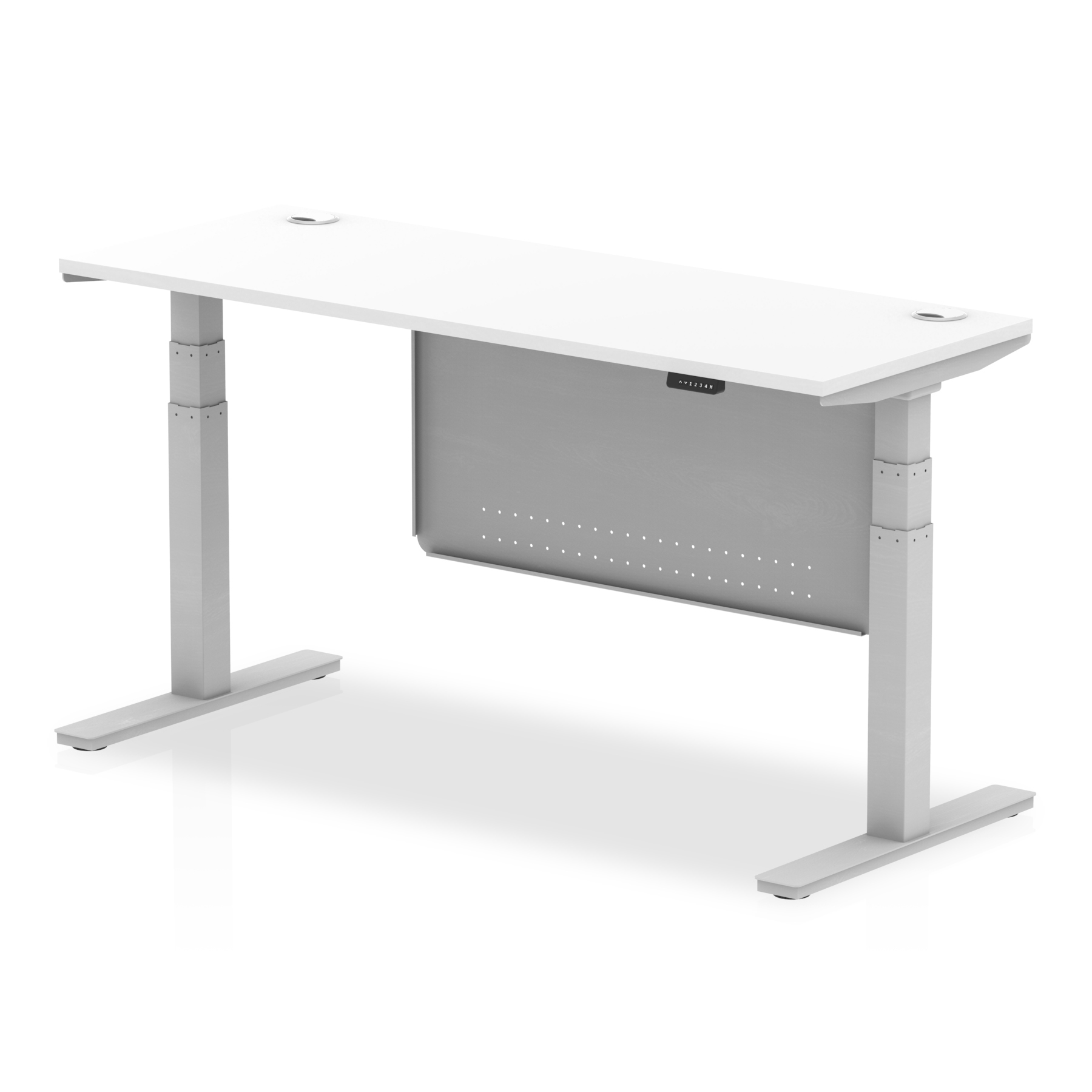 White / Silver Frame