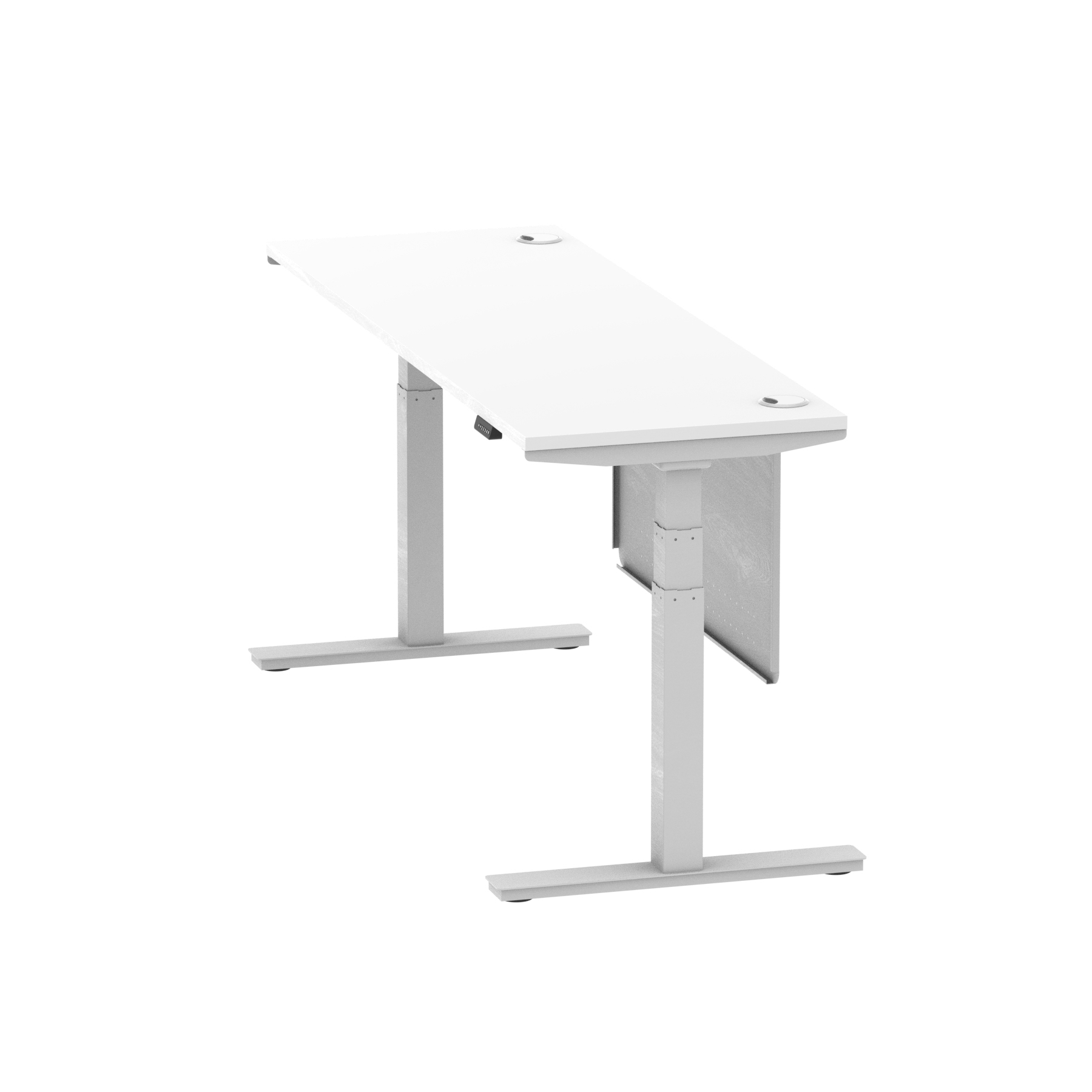 White / Silver Frame