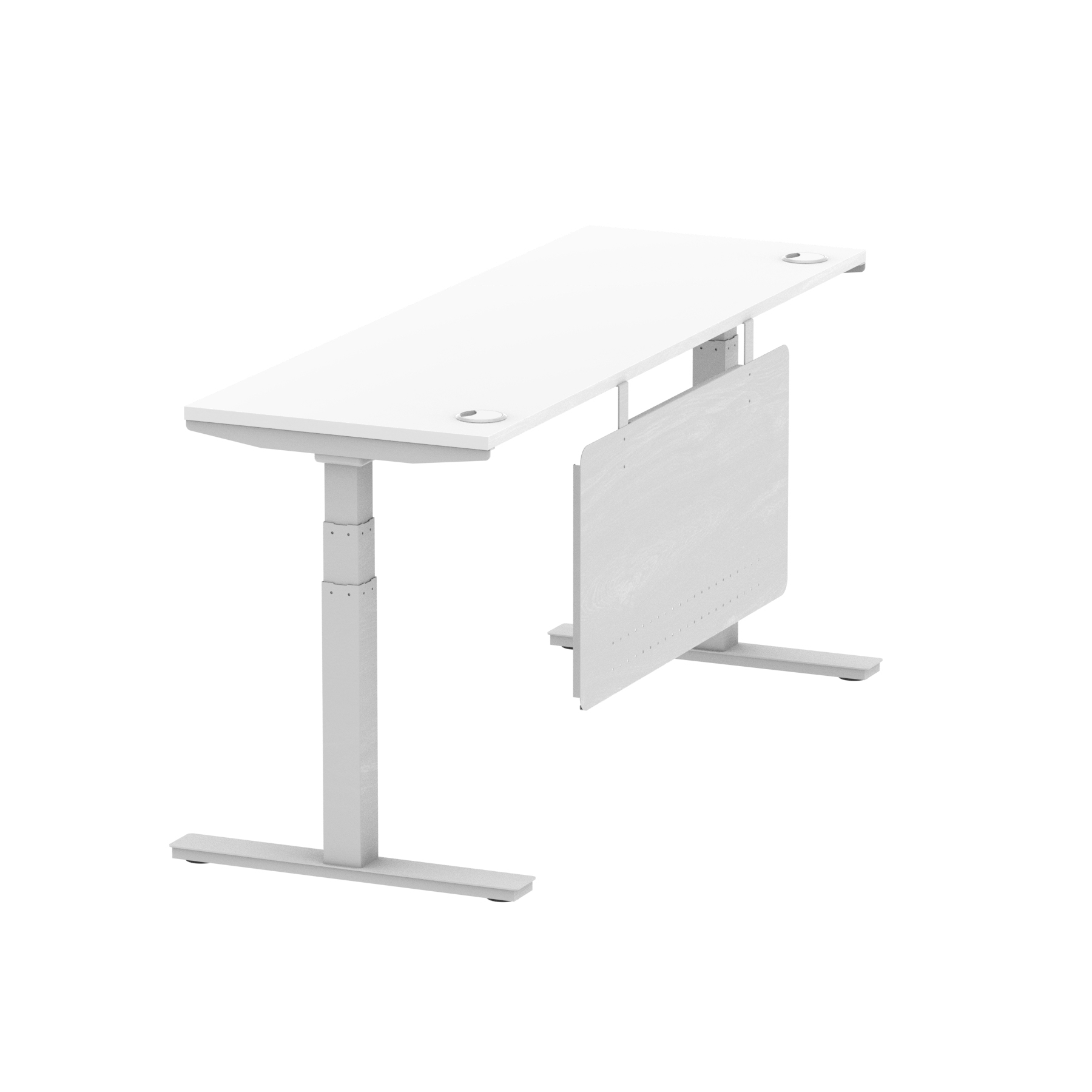 White / Silver Frame