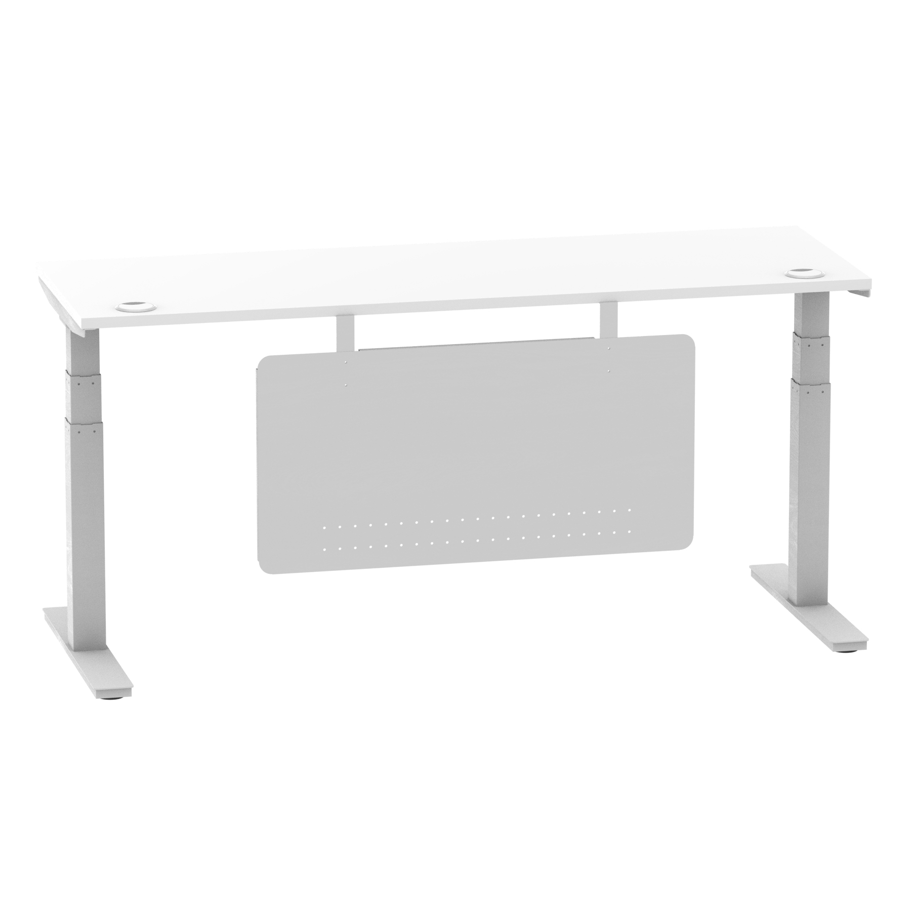 White / Silver Frame