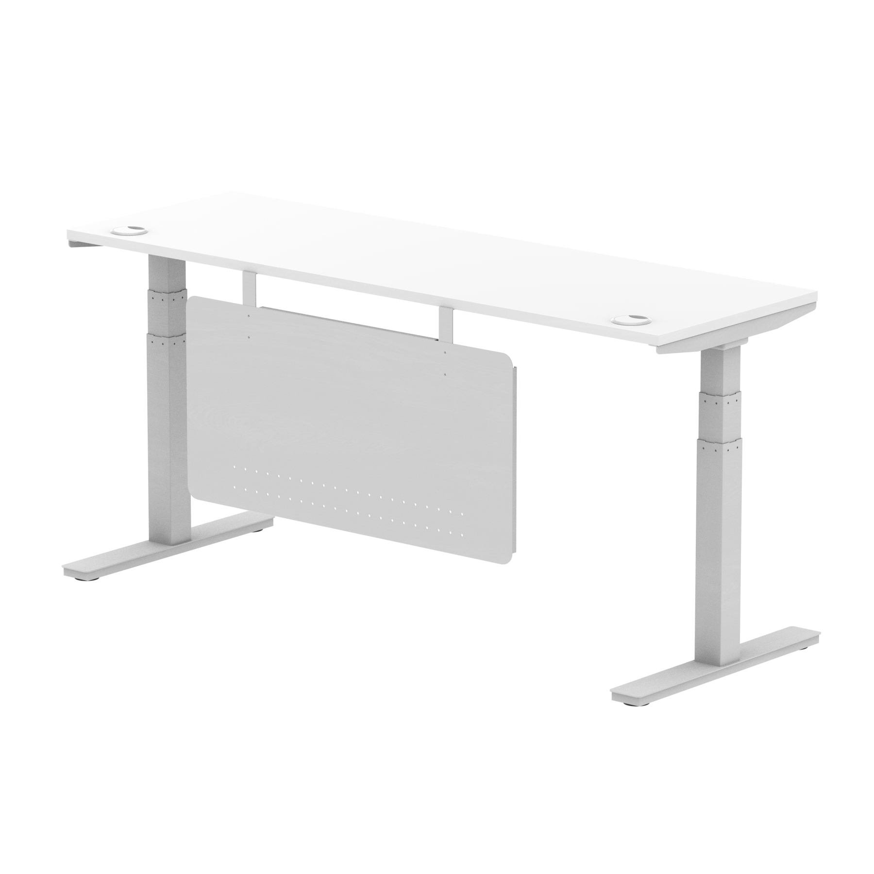 White / Silver Frame