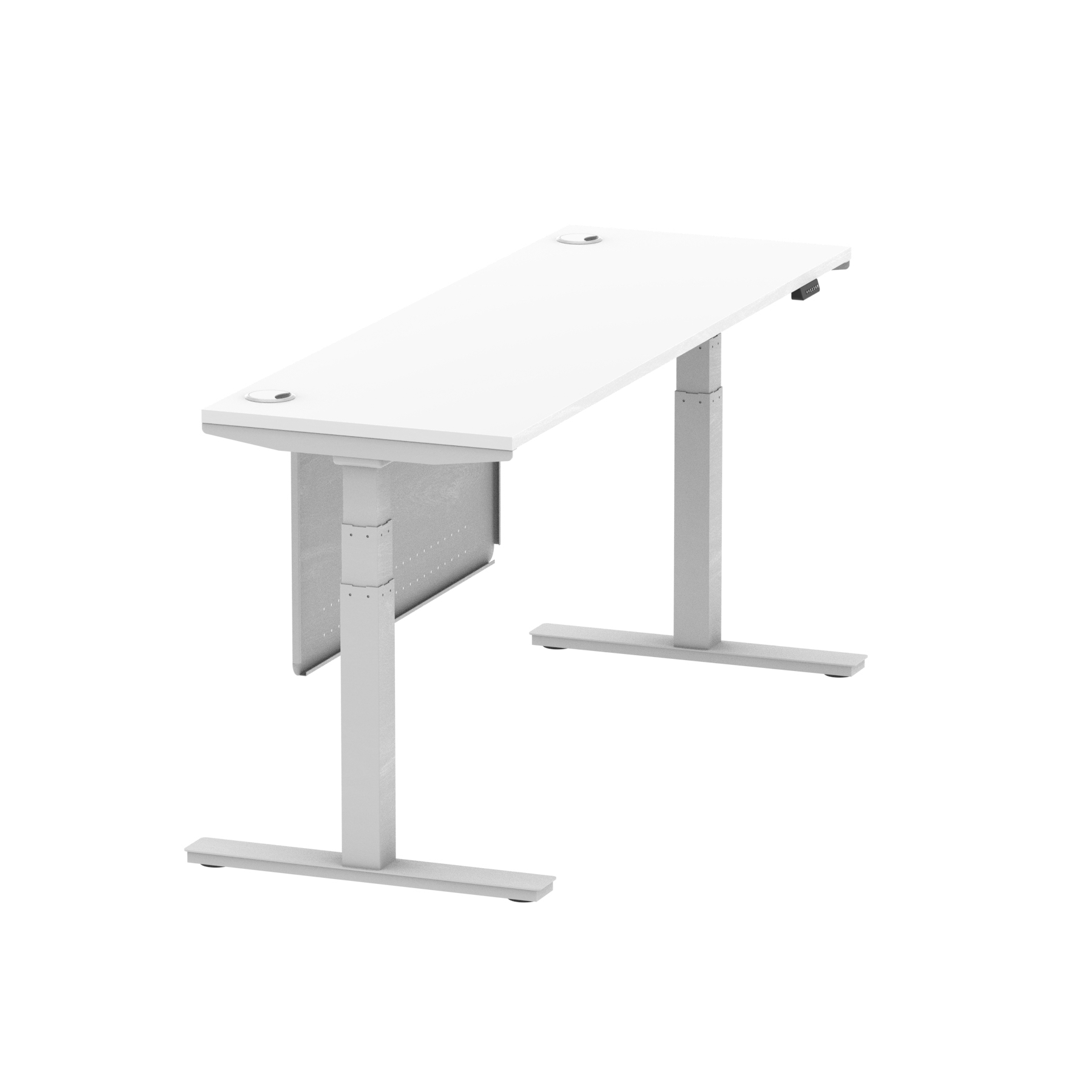 White / Silver Frame