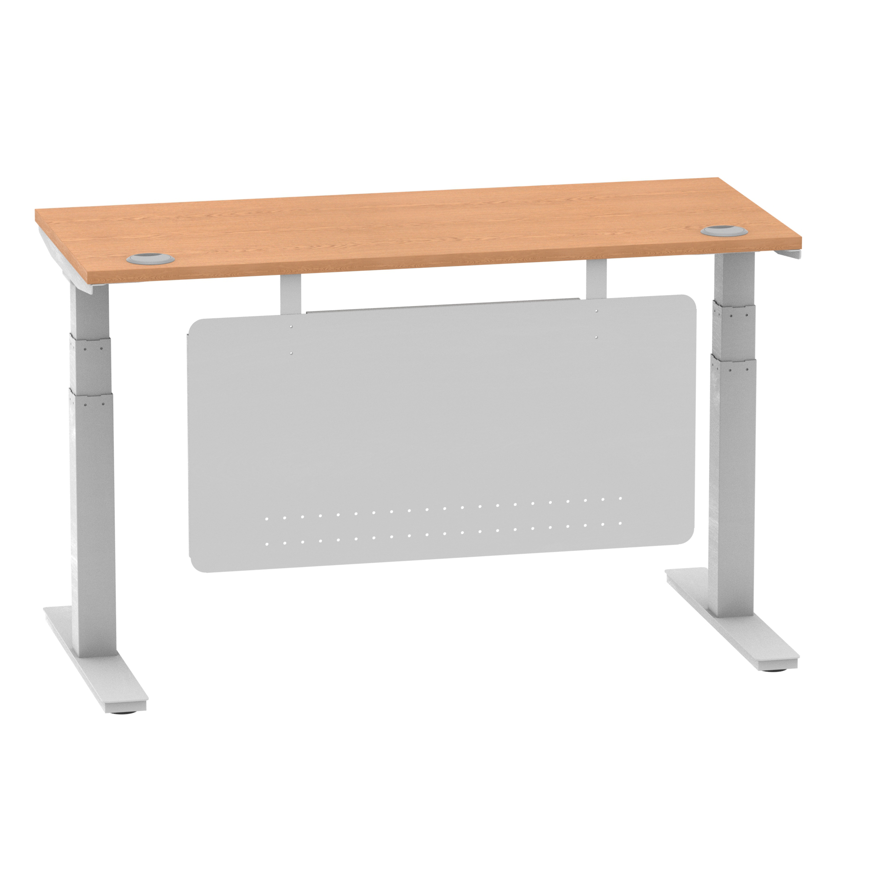 Oak / Silver Frame