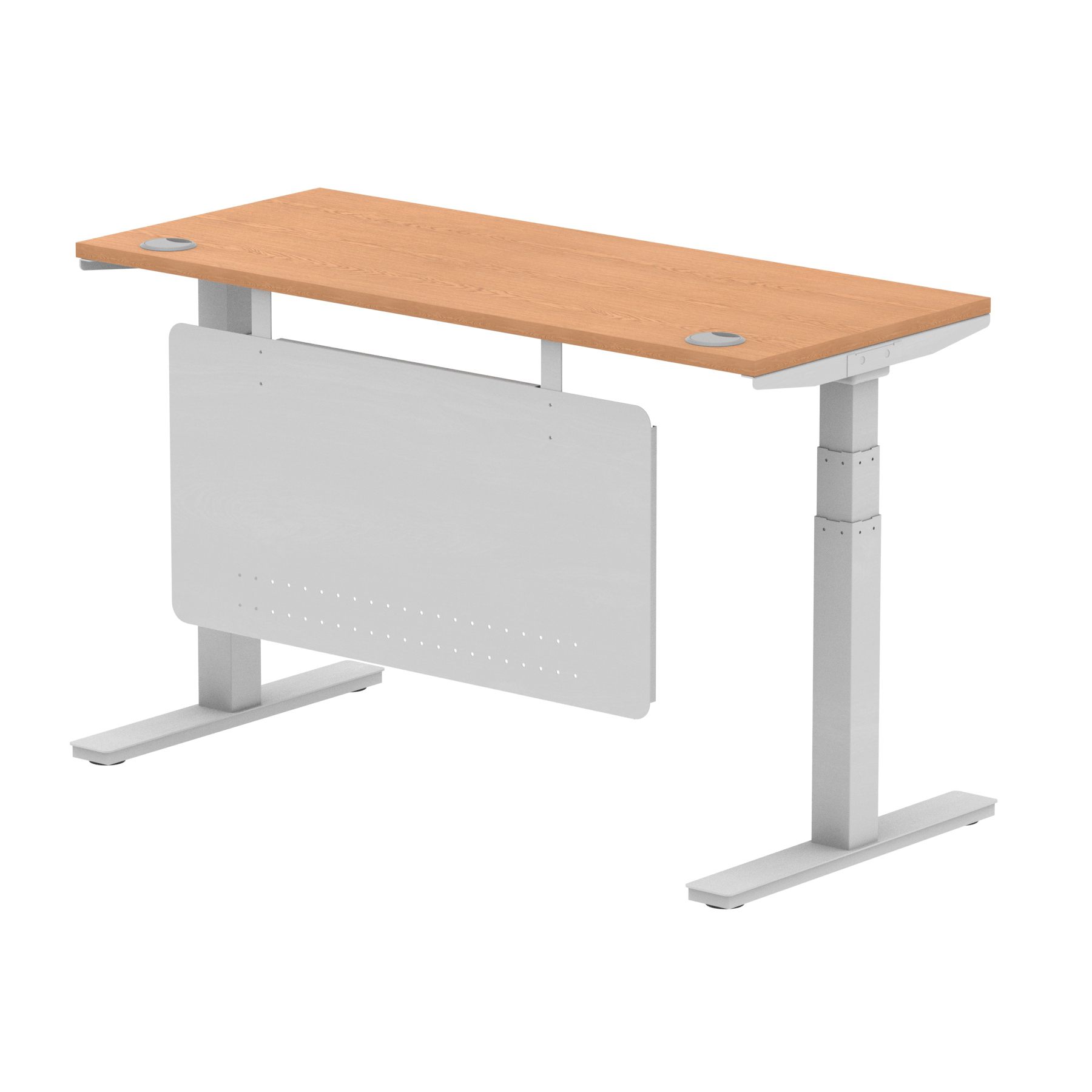 Oak / Silver Frame