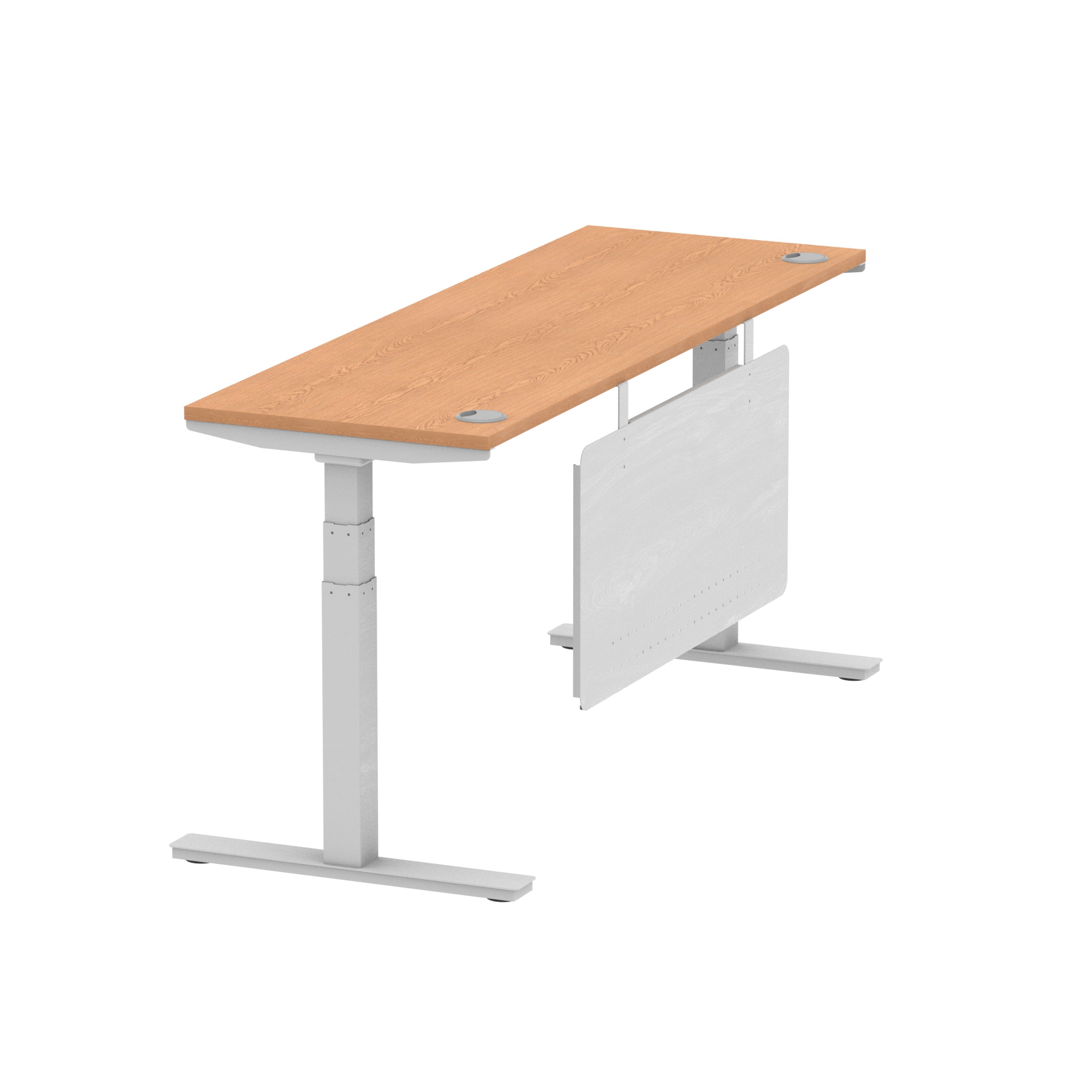 Oak / Silver Frame